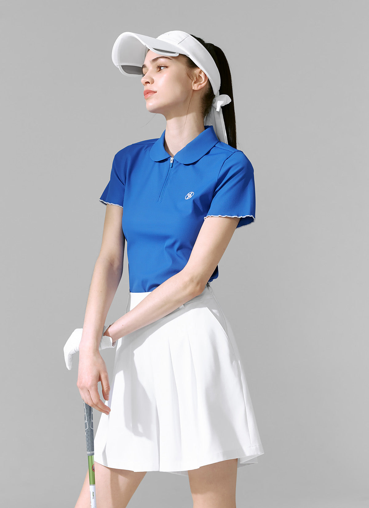 Elegant Round Neck Ruffle Short Sleeve Blouse for Women - Perfect for Summer Outfits, Office Wear & Casual Dates