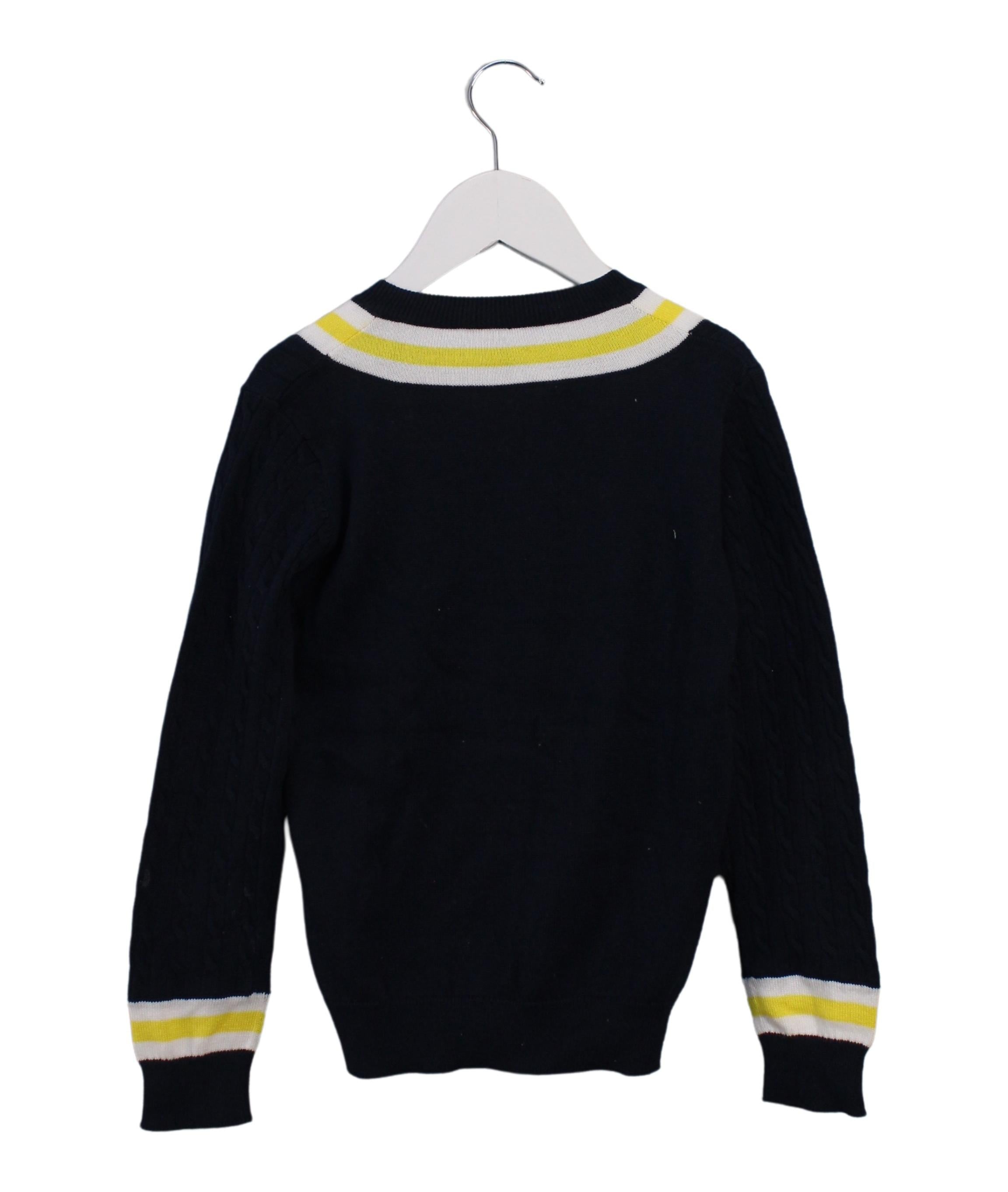 Aquascutum Knit Sweater for Boys Size 6T - Soft Cotton Kids Pullover for School & Playtime