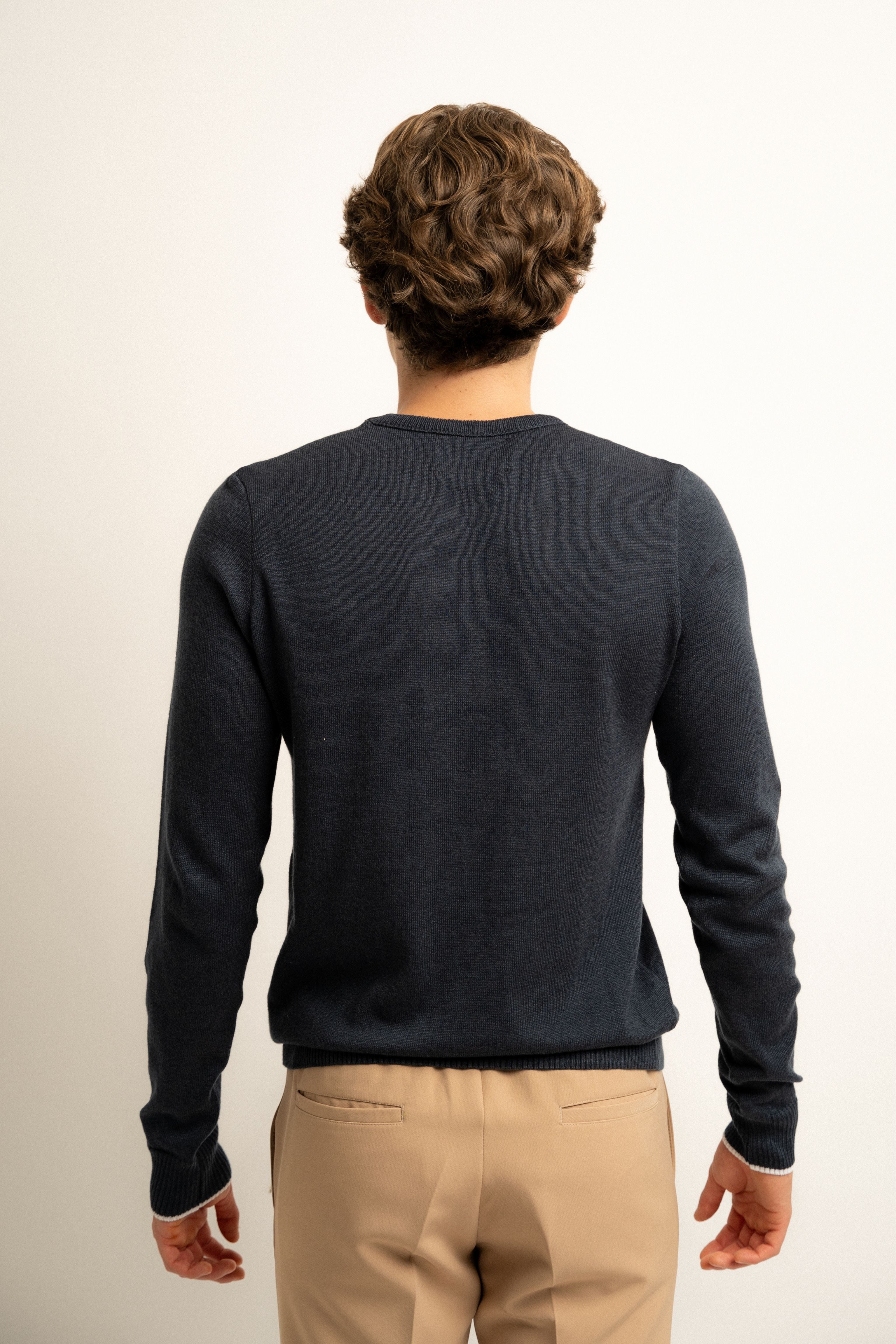 Harlem Navy Blue T-Shirt for Men - Comfortable Cotton Casual Tee for Everyday Wear | Gym, Workout, Street Style Fashion