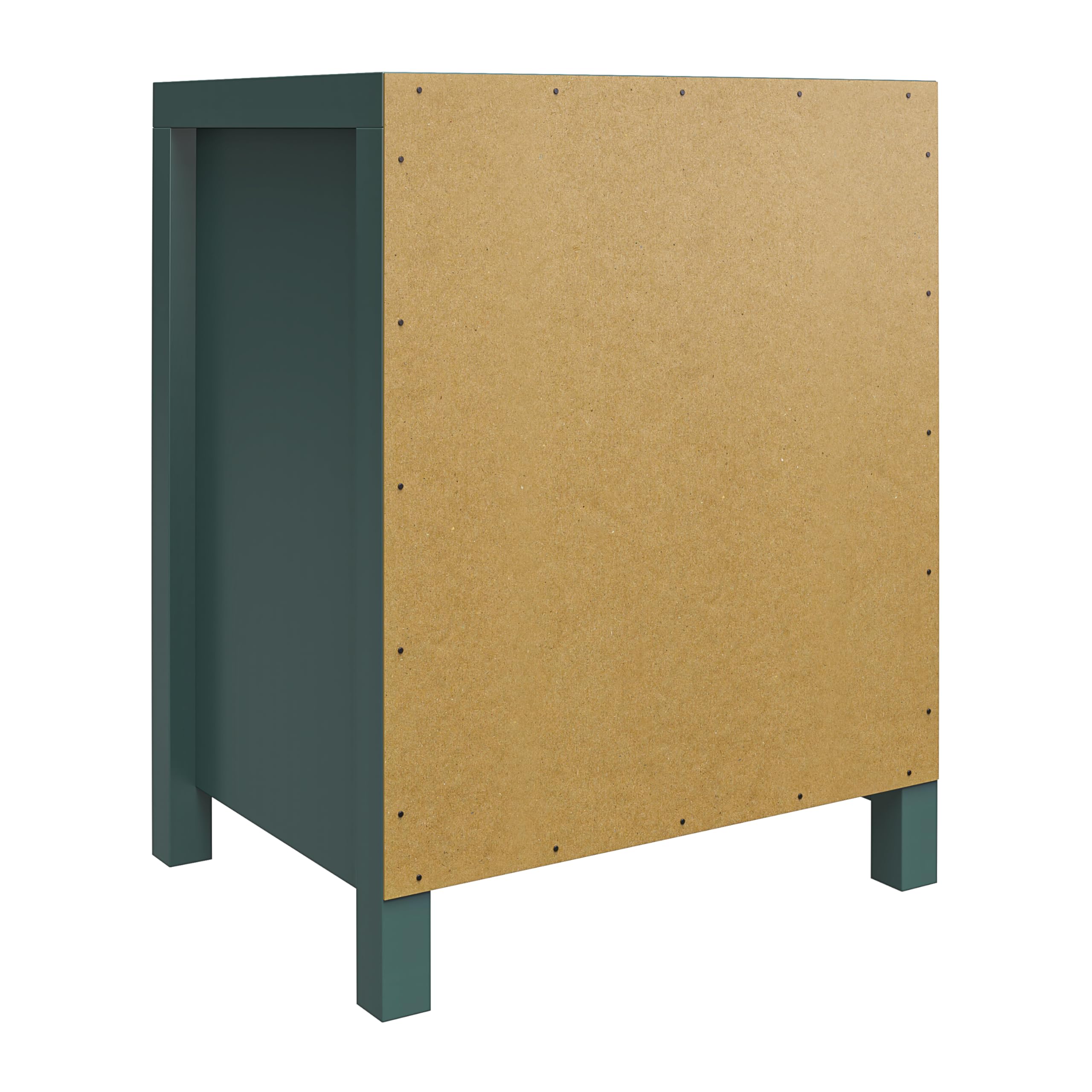 Little Seeds Monarch Hill Haven Kids' 1 Drawer Nightstand, Hunter Green - Perfect for Bedroom Storage & Organization, Nursery Furniture, Kids Room Decor