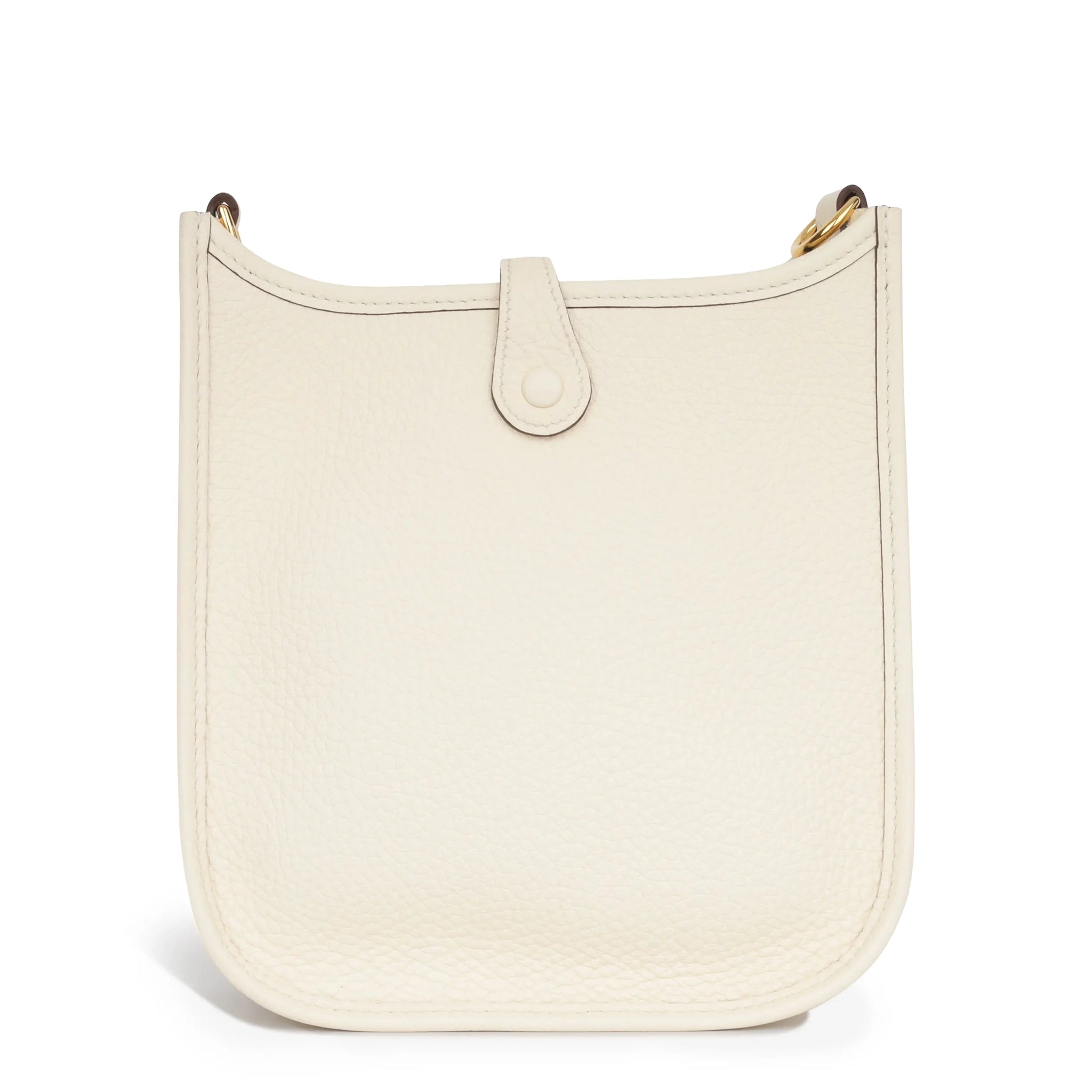 Hermès Evelyne Mini 16 Crossbody Bag in Nata Clemence Leather with Gold Hardware - Perfect for Everyday Use & Casual Outings