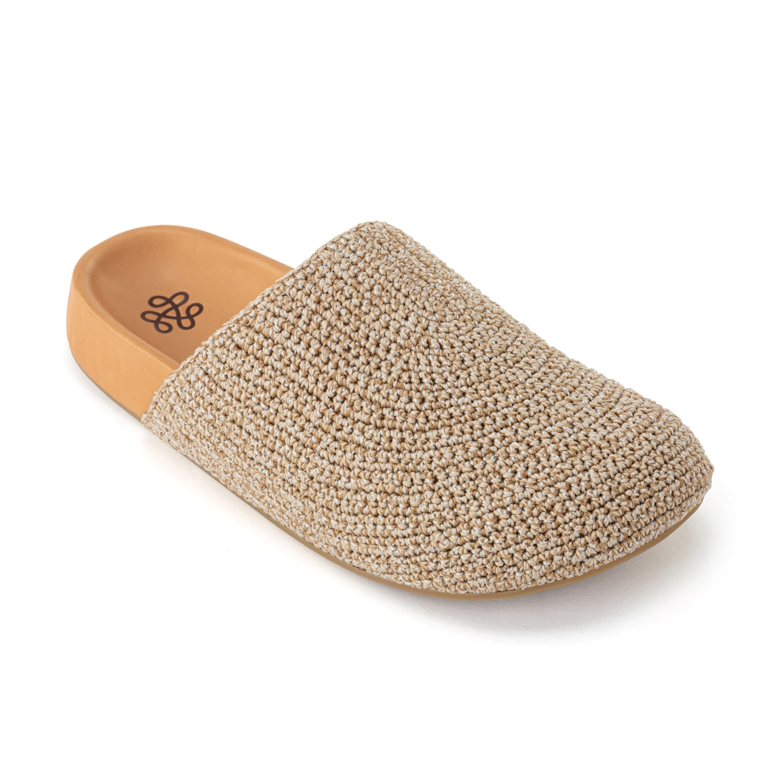 The Sak Bolinas Crochet & Leather Slip-On Clogs - Comfortable Women's Shoes for Casual Wear, Beach, and Home Use