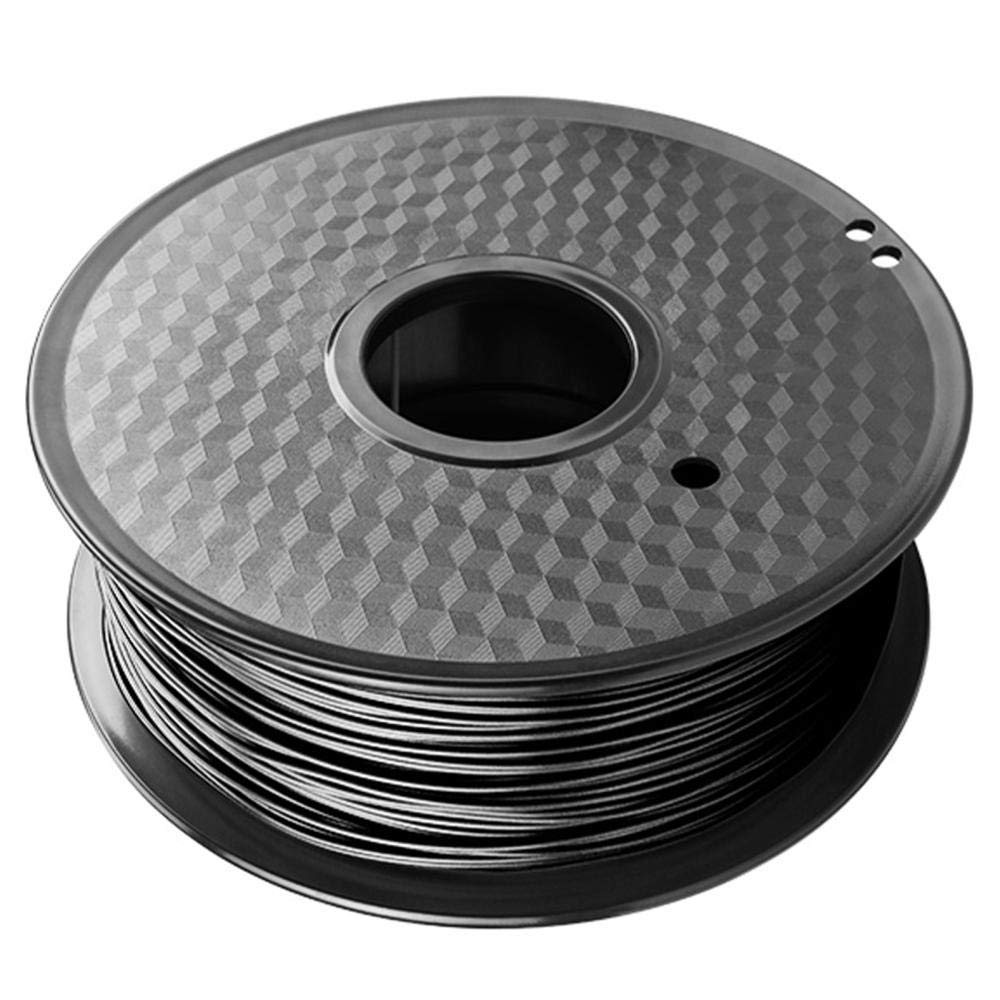 Premium TPU 98A Filament 1.75mm for 3D Printers - 1kg (2.2lb) Spool, High Precision +/- 0.03mm - Black - Ideal for Flexible Parts, Phone Cases, RC Tires & Wear-Resistant 3D Prints