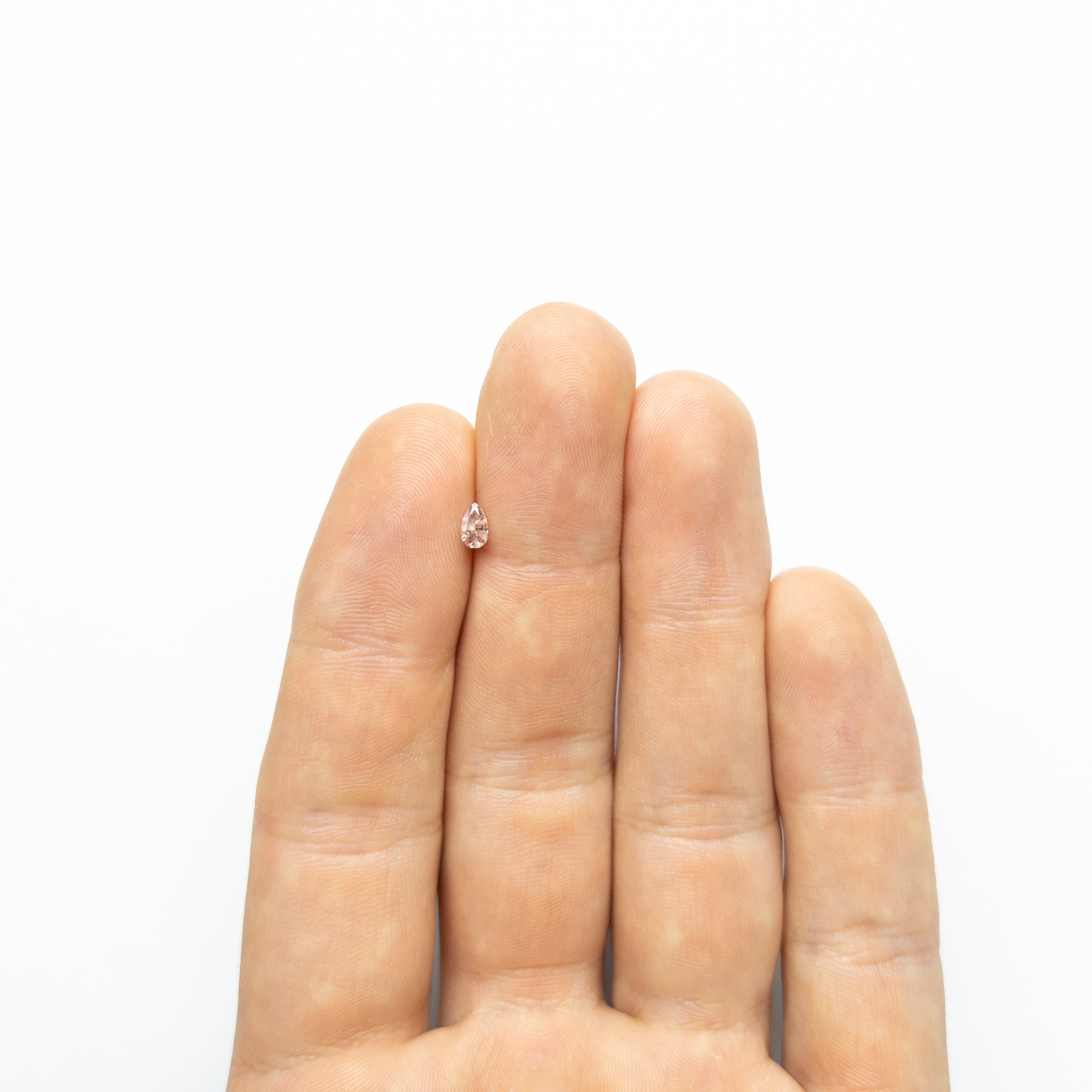 0.26ct Fancy Pink Pear Brilliant Cut Diamond - 4.93x2.92x2.15mm Size for Engagement Rings & Jewelry Making