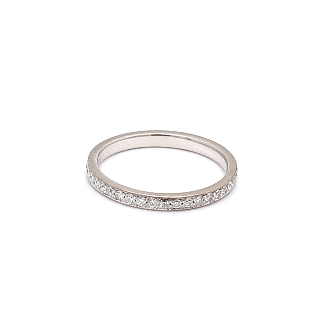 0.35 Carat Round Brilliant Diamond 18K White Gold Eternity Band Ring - Perfect for Anniversaries, Weddings & Special Occasions