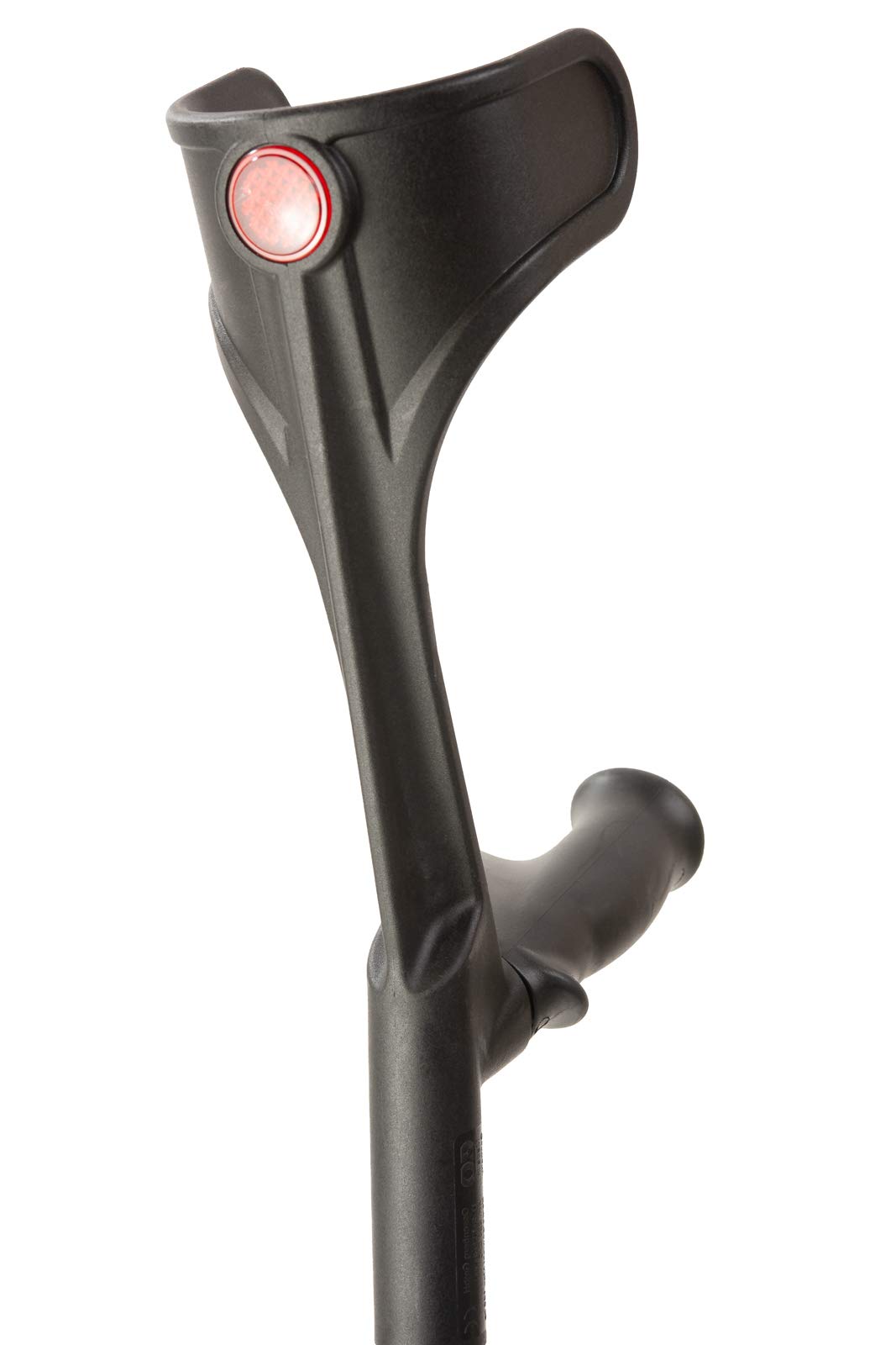 Flexyfoot Anatomical Handled Adjustable Crutch with Open Cuff - Right Side Support for Adults - Ideal for Injury Recovery, Mobility Assistance & Daily Use