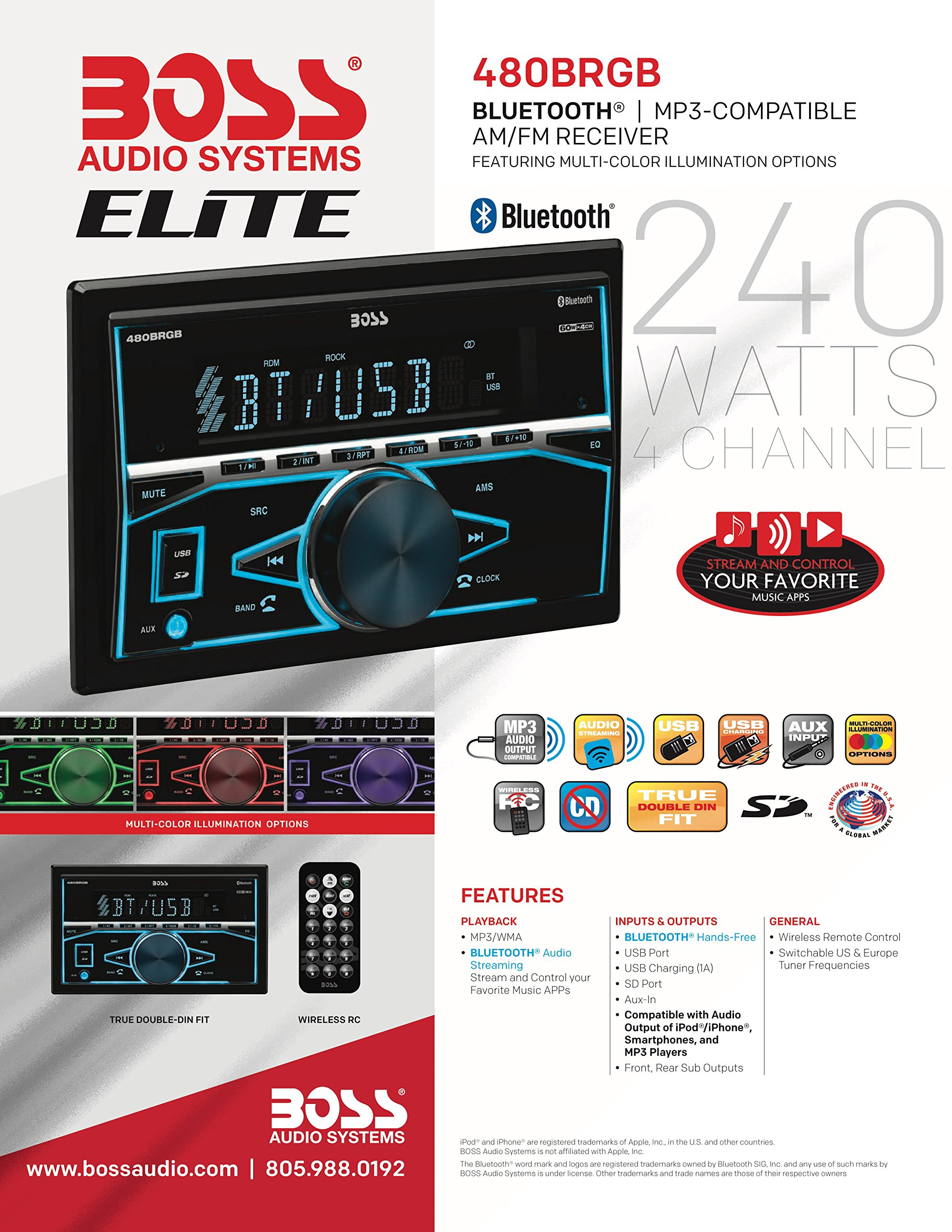 BOSS Audio Elite 480BRGB 7