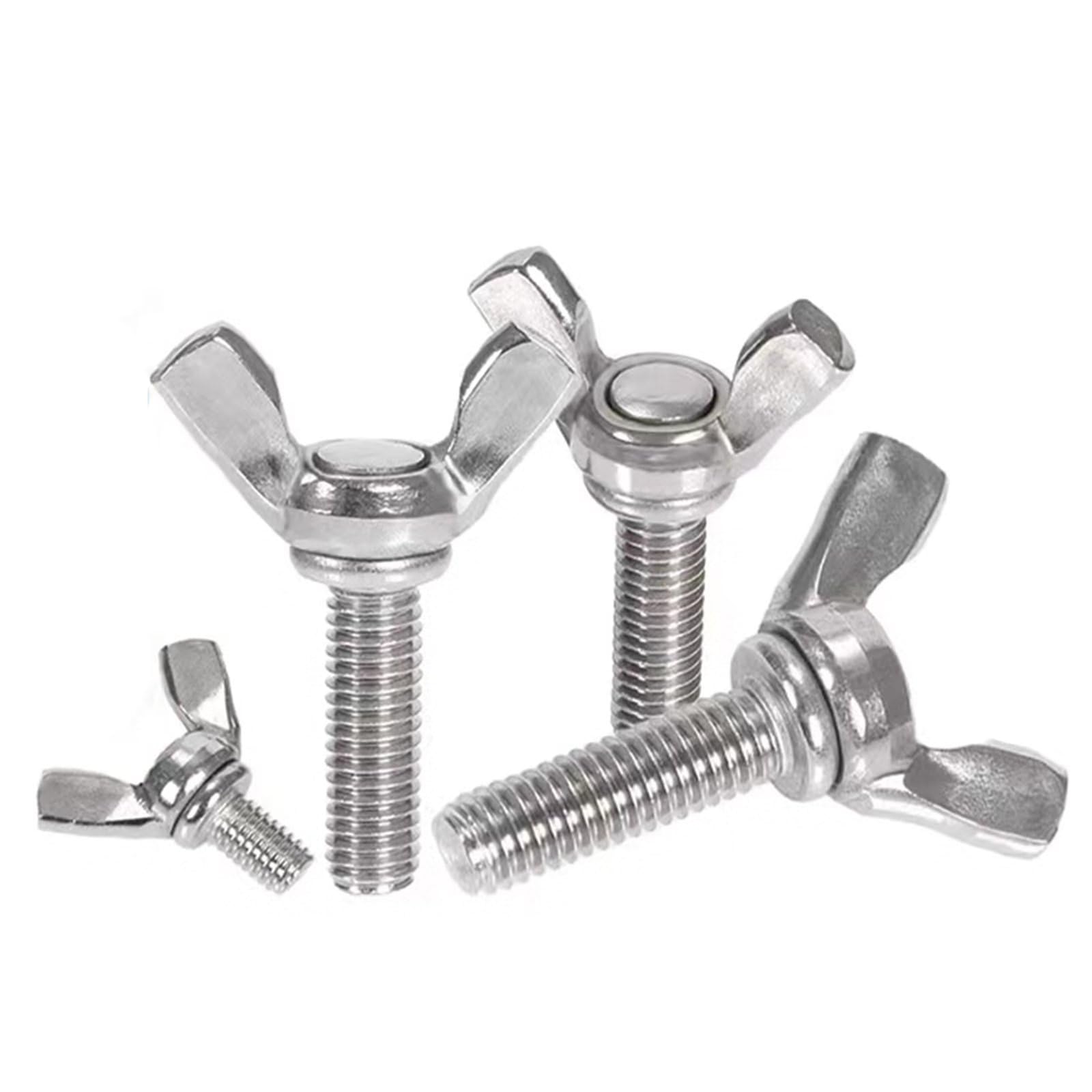 304 Stainless Steel Wing Screws M3-0.5x6mm (10 Pcs) - for Electronics & DIY Projects