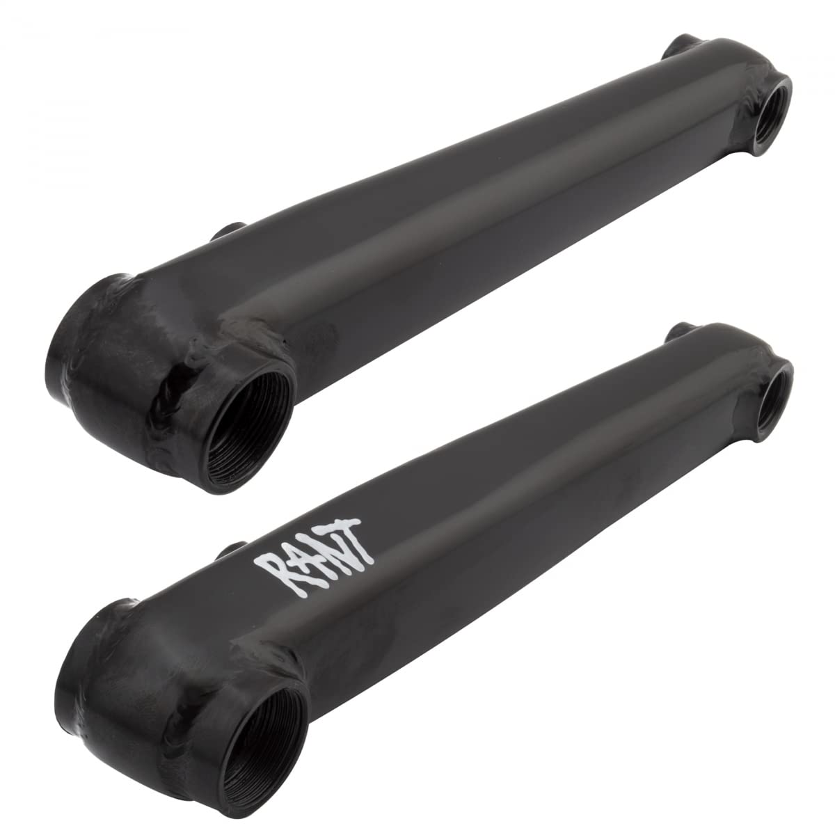 RANT Bangin 48T 175mm Gloss Black BMX Bike Crankset - High-Performance Cranks for BMX Racing, Street Riding & Freestyle Biking