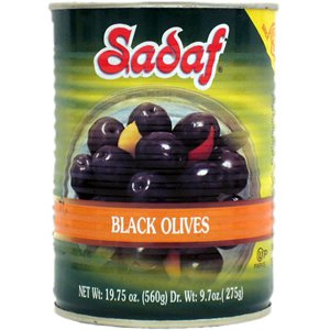 Premium Black Olives 19.75 oz (560g) - Pitted Kalamata Olives in Brine, Perfect for Salads, Pizzas & Mediterranean Recipes