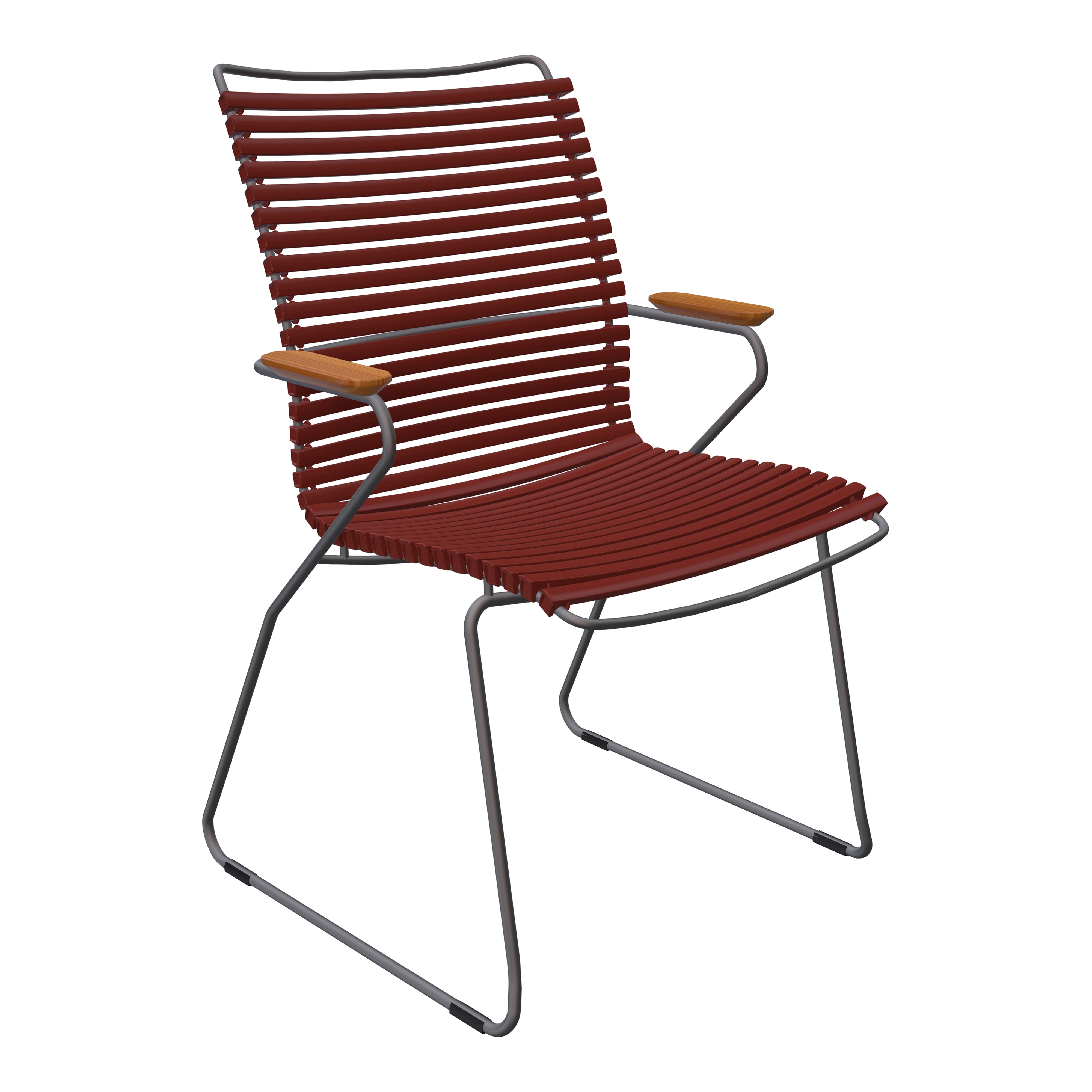 Click Outdoor Tall Back Dining Chair - Weather-Resistant Patio Dining Chairs for Backyard, Garden & Poolside - Comfortable Outdoor Seating for Restaurants, Cafes & Home Decoration