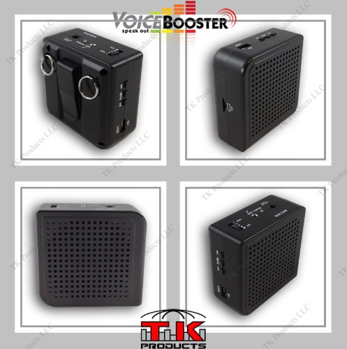 Portable Voice Amplifier with Microphone Headset - 16W Wearable Megaphone Speaker for Teachers, Tour Guides & Public Speaking - Black MR2200 | Ideal for Classroom Instruction, Outdoor Tours & Presentations