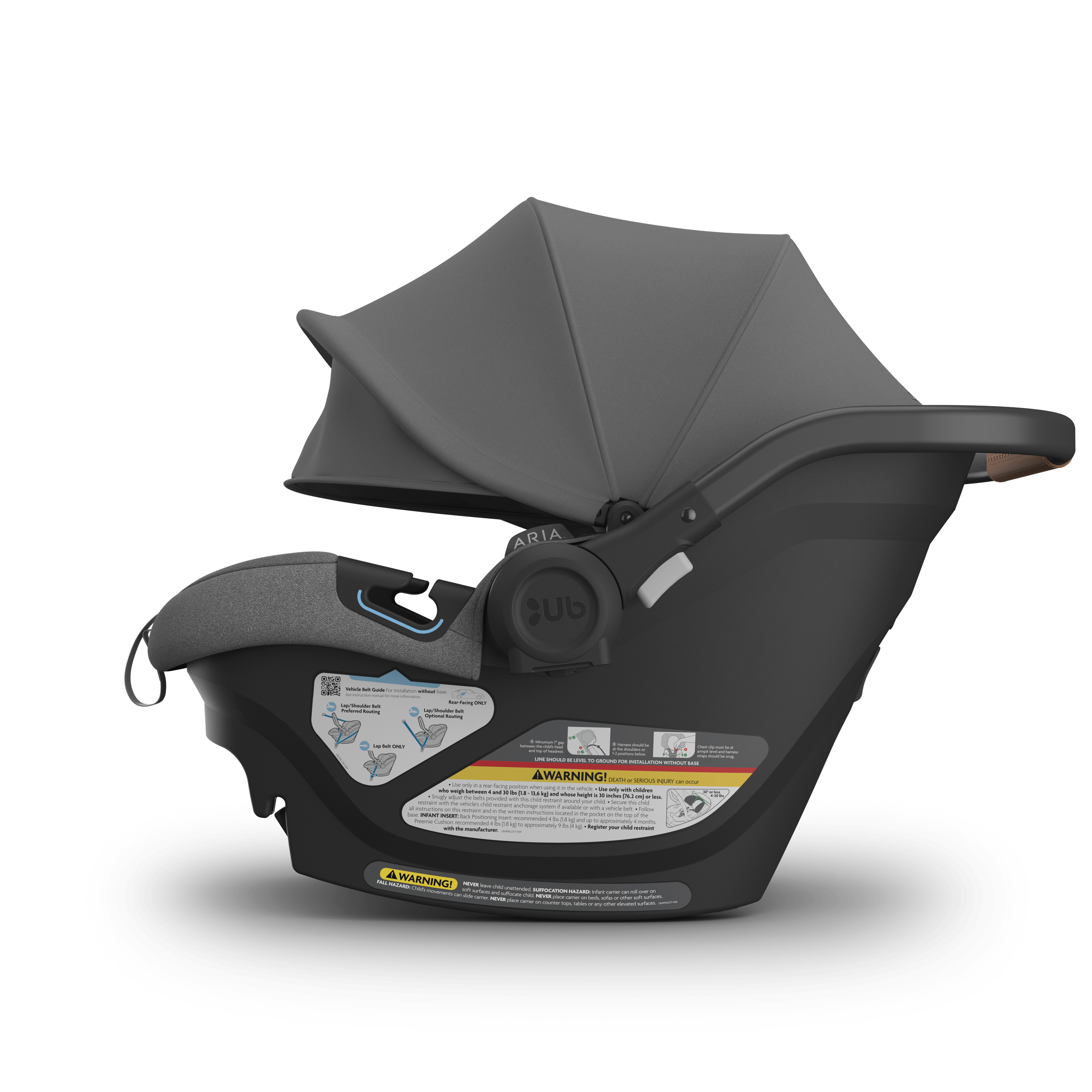 Uppababy Aria Lightweight Convertible Car Seat for Infants & Toddlers - Safe, Comfortable & Easy to Install - Perfect for Travel, Daily Commutes & Family Road Trips