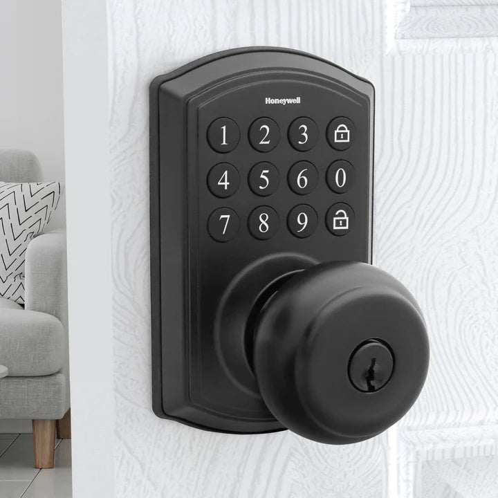 Honeywell 8645001 Digital Knob Thermostat with Electronic Keypad - Programmable Temperature Control for Home & Office HVAC Systems