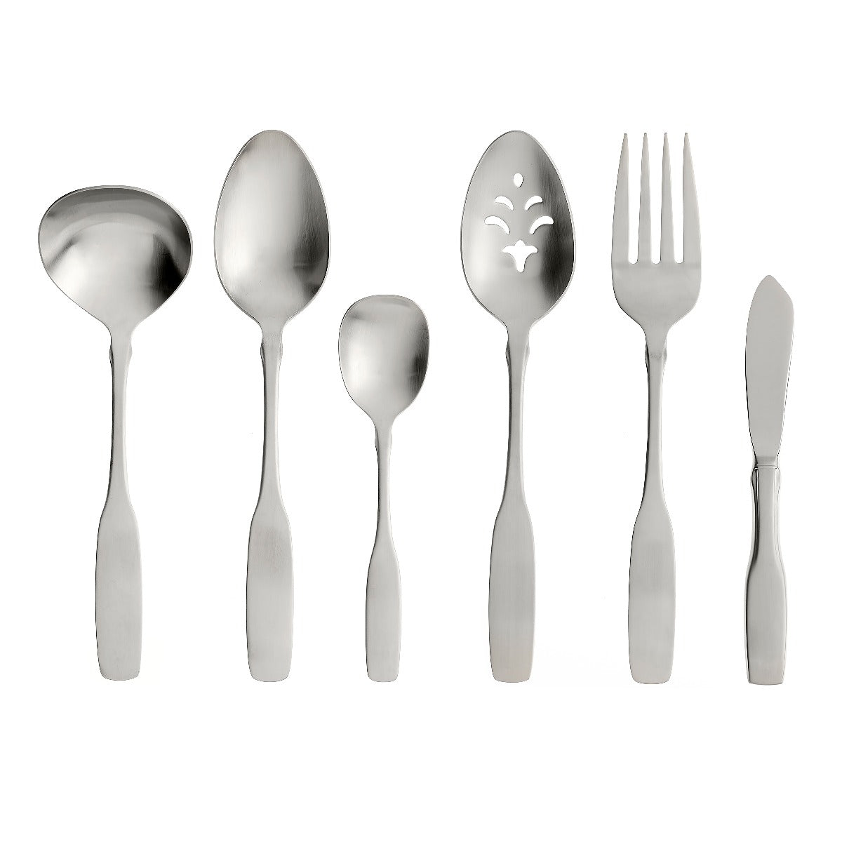 Paul Revere 6-Piece Stainless Steel Serving Set - Elegant Flatware for Dinner Parties, Holidays & Formal Dining