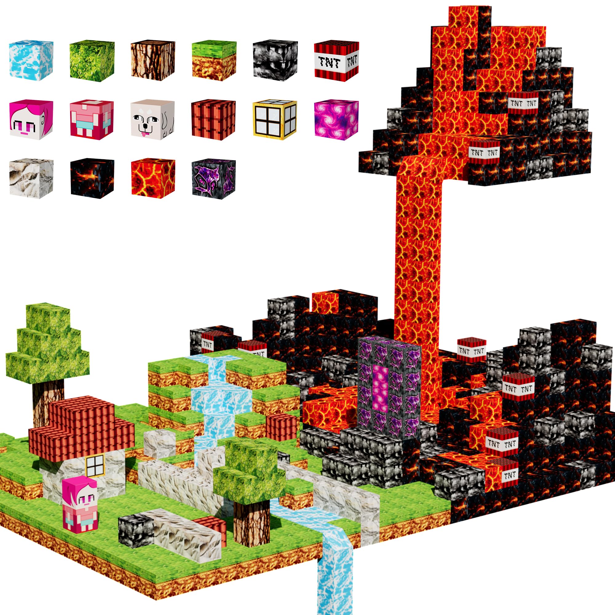 **126 PCS Magnetic Building Blocks for Kids - STEM Educational Toys for Boys & Girls Ages 3-7, 1 Inch Magnetic Cube Sensory Toys for Toddlers - Perfect for Creative Play & Learning at Home or School**