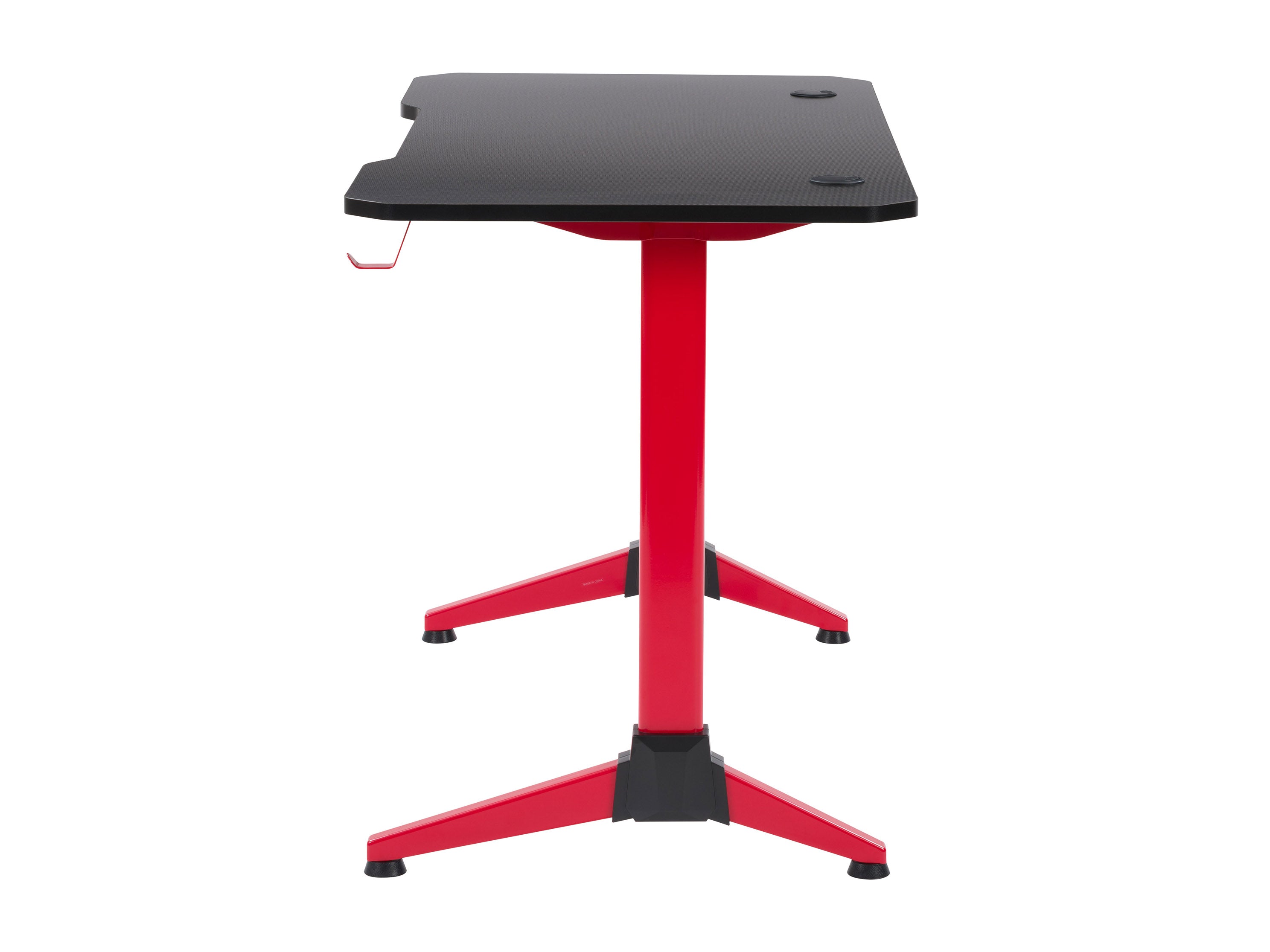 Premium Red and Black Gaming Desk - Ergonomic Design for PC & Console Gamers - Perfect for Home Office, Streaming Setup & Esports Tournaments