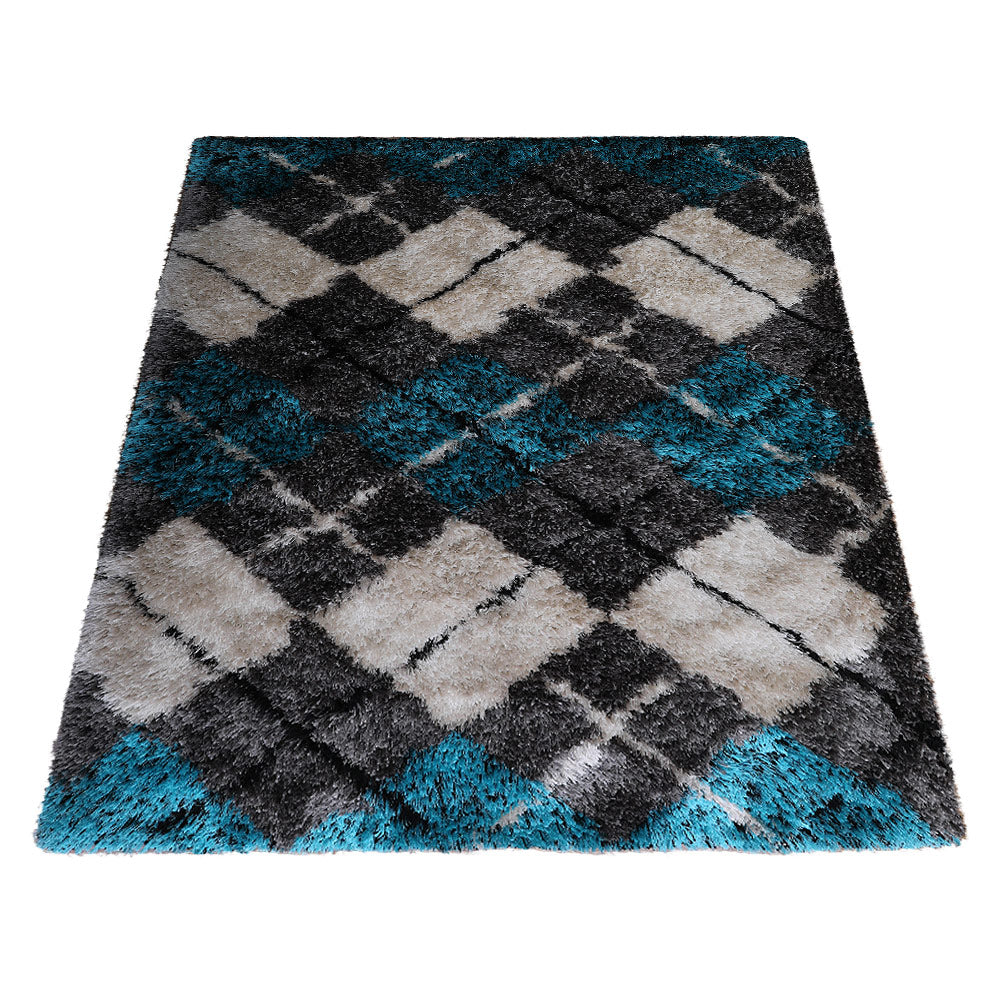 Facet Hand Tufted Rug - Premium Modern Geometric Area Rug for Living Room, Bedroom & Office - Soft & Durable Home Decor