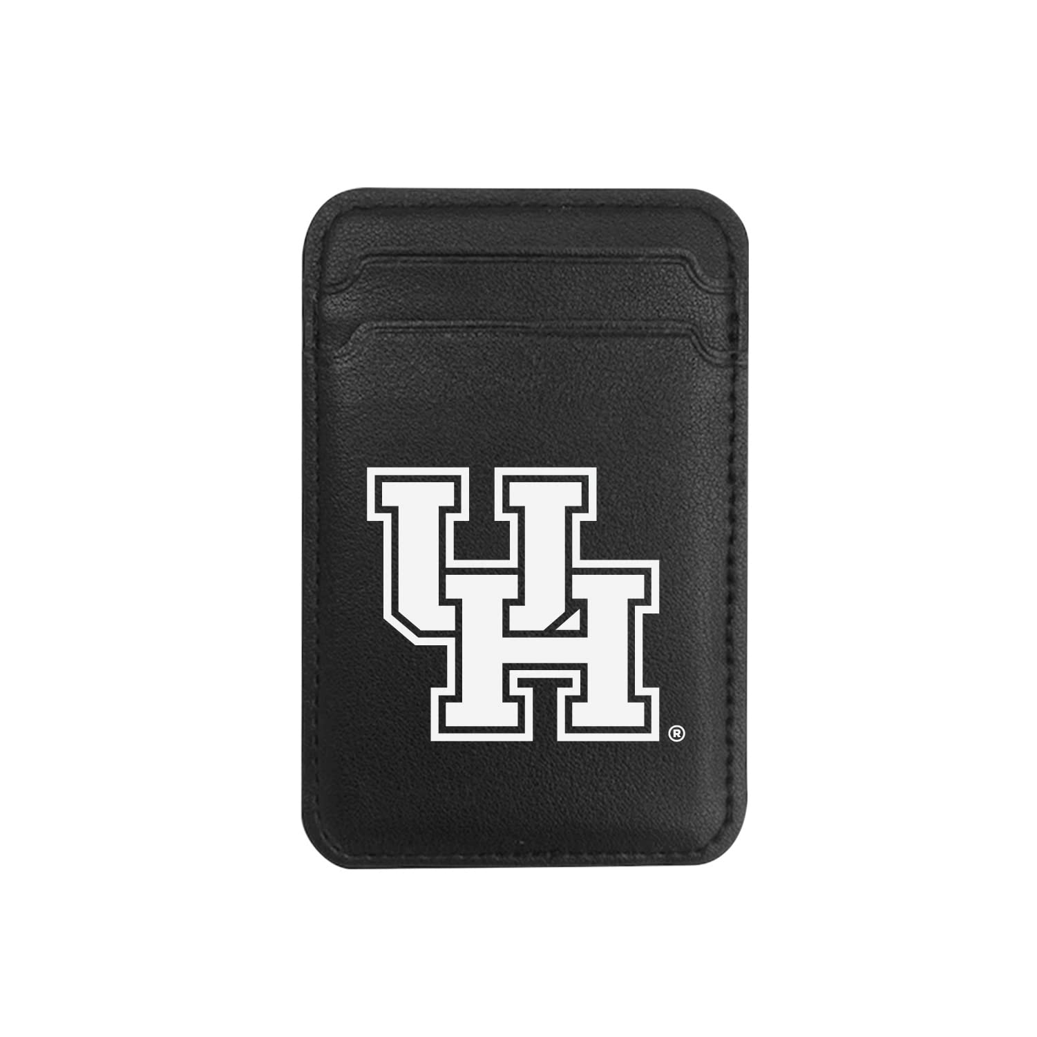 OTM Essentials University of Houston Magsafe Faux Leather Phone Wallet Sleeve - Magnetic Wallet Case for iPhone 12/13/14/15 Pro Max - Slim & Lightweight Magsafe Accessories - Perfect for Campus Life & Everyday Use