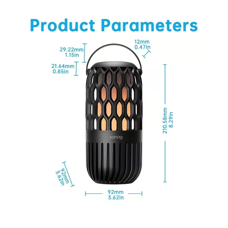 Sanag M25S Pro Wireless Bluetooth Speaker - Portable Waterproof Outdoor Speaker with Loud Stereo Sound, Perfect for Camping, Beach, Hiking & Pool Parties