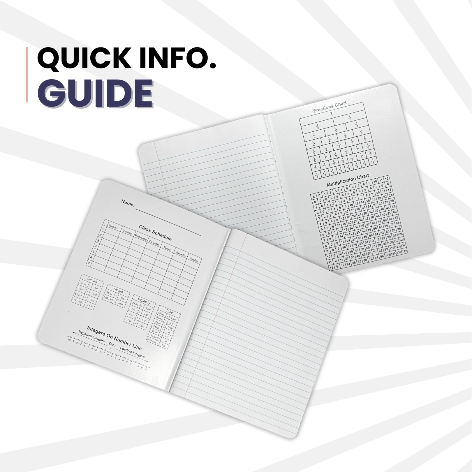 AUKSales Bulk Pack of 48 Wide Ruled Composition Notebooks - 100 Sheets, 9.75