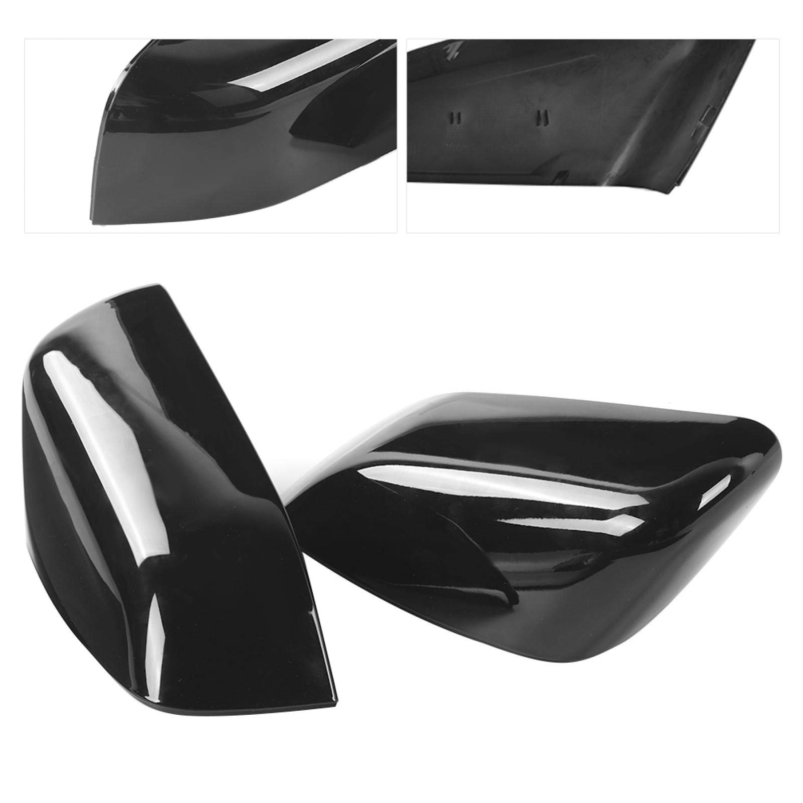 Fydun Glossy Black Rearview Mirror Covers for Land Rover LR2 & LR4 - 2-Piece Set - Perfect for Off-Roading & Daily Driving Protection