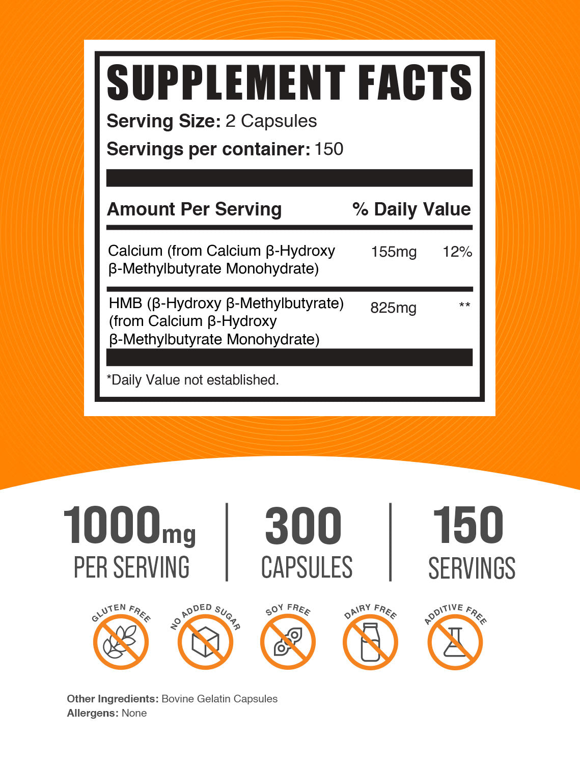 Premium HMB Pills 1000mg - Muscle Recovery & Strength Supplement for Athletes & Bodybuilders - Supports Lean Muscle Growth & Reduces Muscle Breakdown - Ideal for Post-Workout & Fitness Training