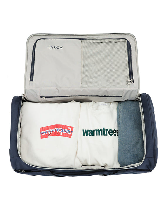 Tosca TCA720 WB Vega 29-Inch Wheeled Duffle Bag - Navy Blue Luggage for Travel, Gym & Sports - Perfect for Airplane Carry-On, Weekend Trips & Workout Gear Storage