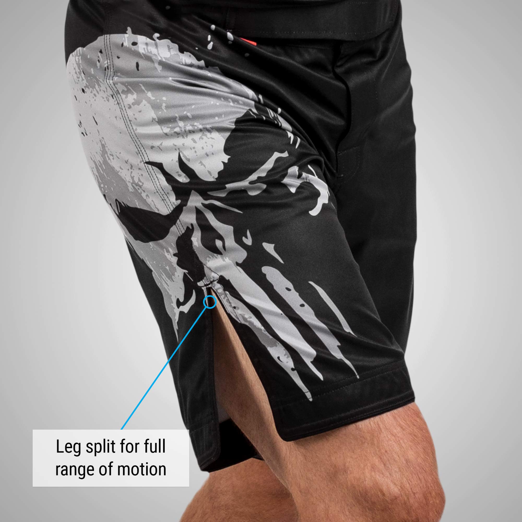 Hayabusa Men's Marvel Hero Elite BJJ Fight Shorts - Lightweight MMA Training Shorts for Brazilian Jiu-Jitsu, Grappling & Combat Sports - Perfect for Gym, Competition & Martial Arts Practice