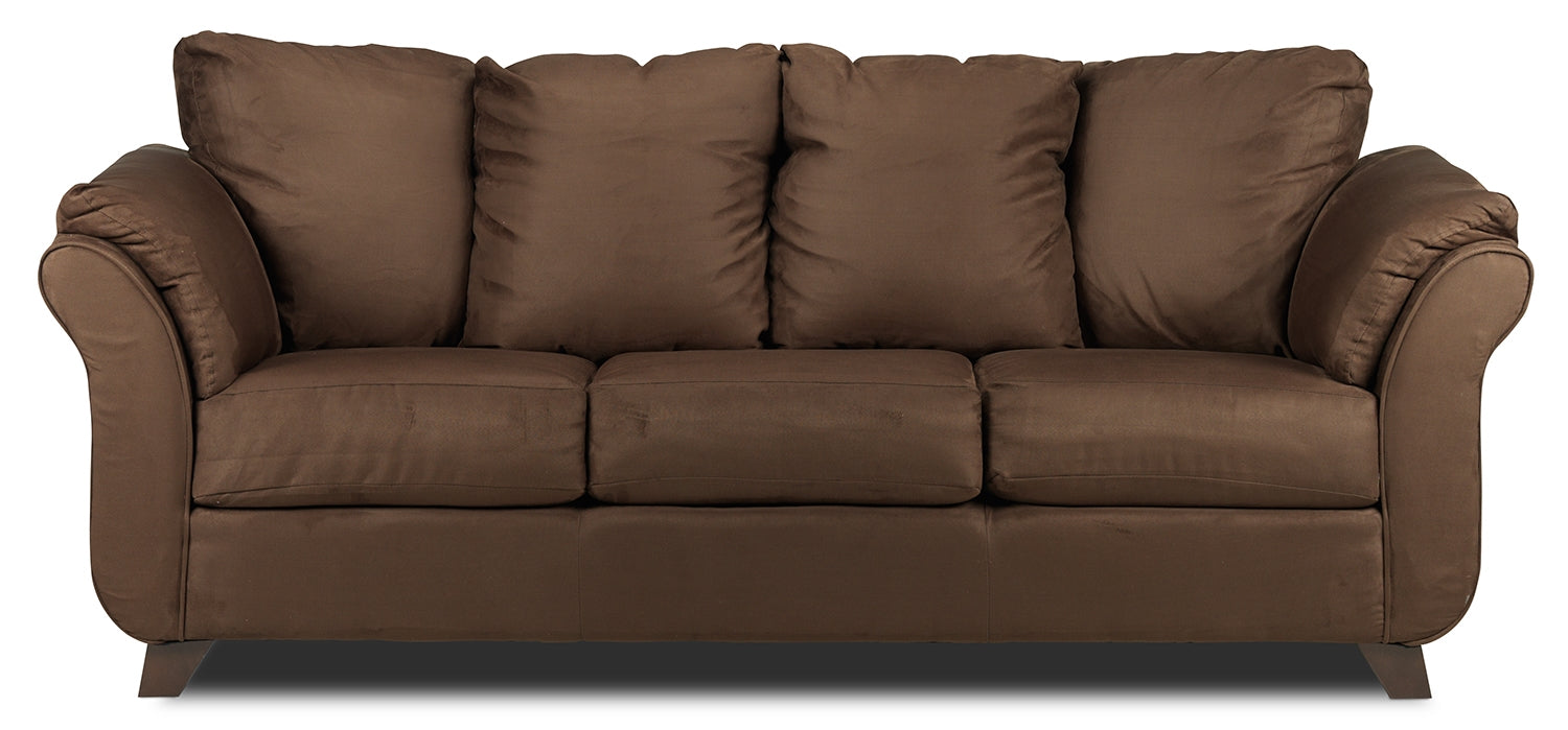 Premium Chocolate Brown Collier Sofa - Modern Comfort for Living Room, Lounge & Home Theater