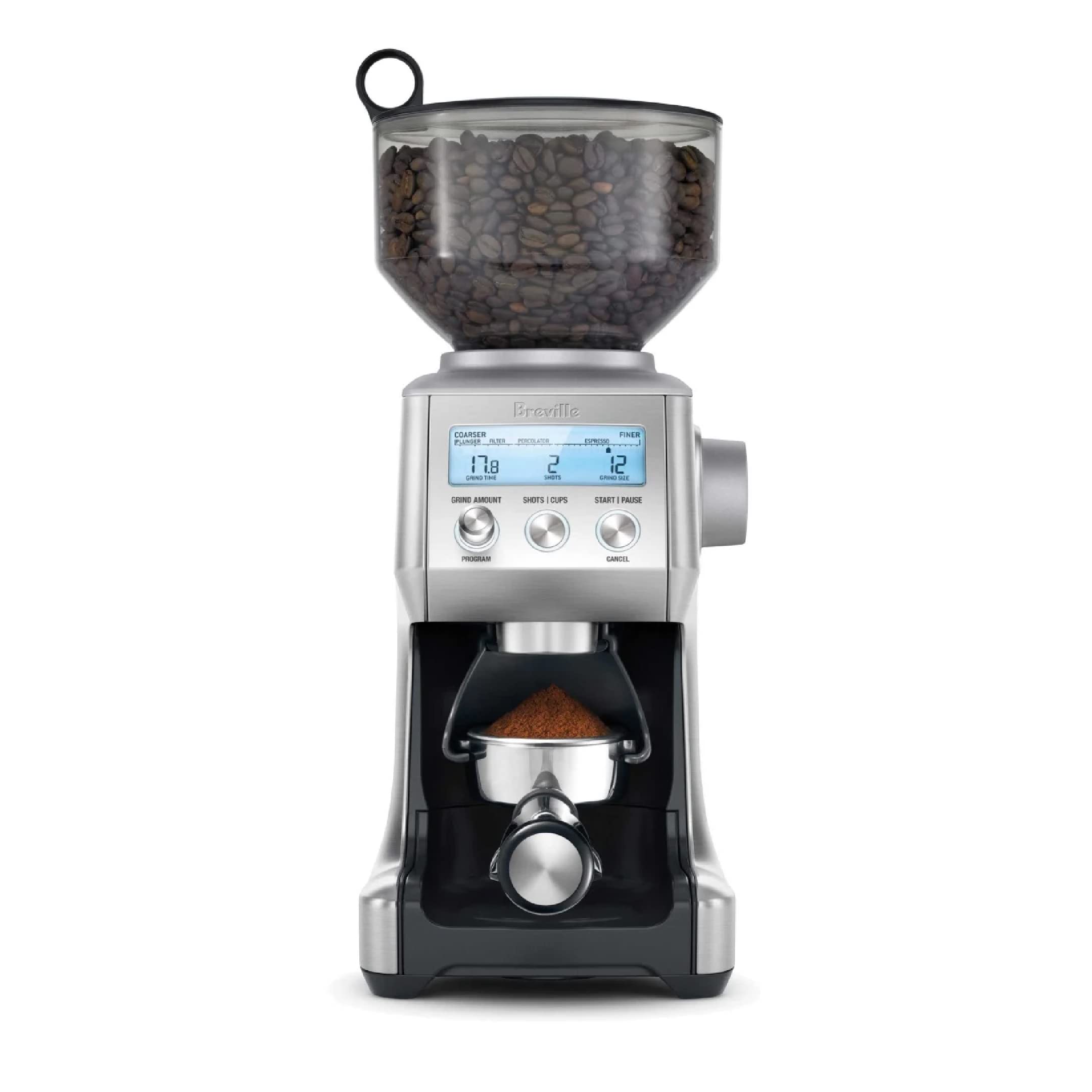 Breville Smart Grinder Pro Coffee Mill - Stainless Steel Burr Coffee Grinder for Espresso, Drip & French Press - Perfect for Home Baristas & Coffee Enthusiasts