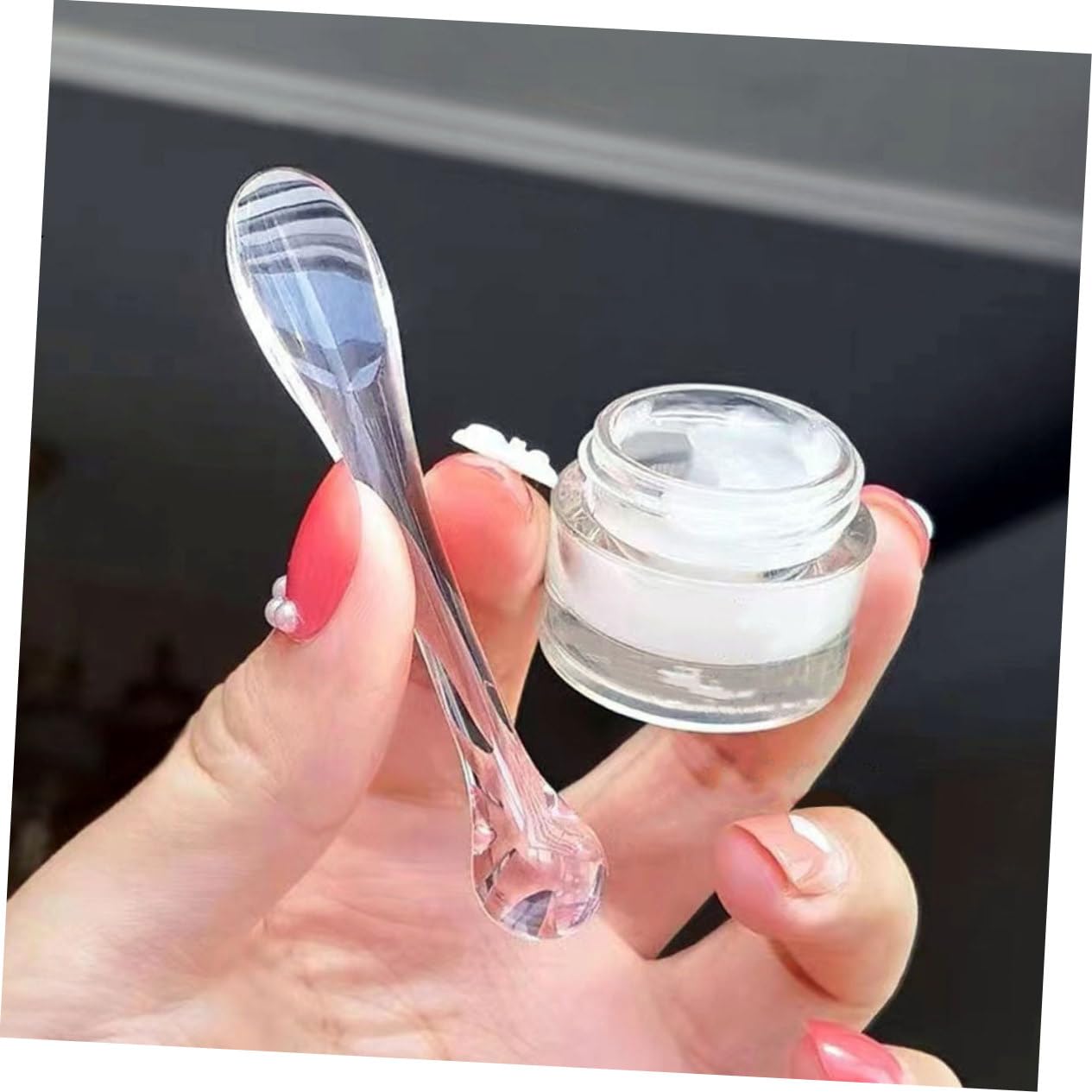 10pcs Cosmetic Spatulas - Reusable Makeup Scoop & Eye Cream Applicator, Mini Facial Spatula for Skincare & Beauty Products | Perfect for Jars, Tubes & Cream Containers | Travel-Friendly & Hygienic Beauty Tool