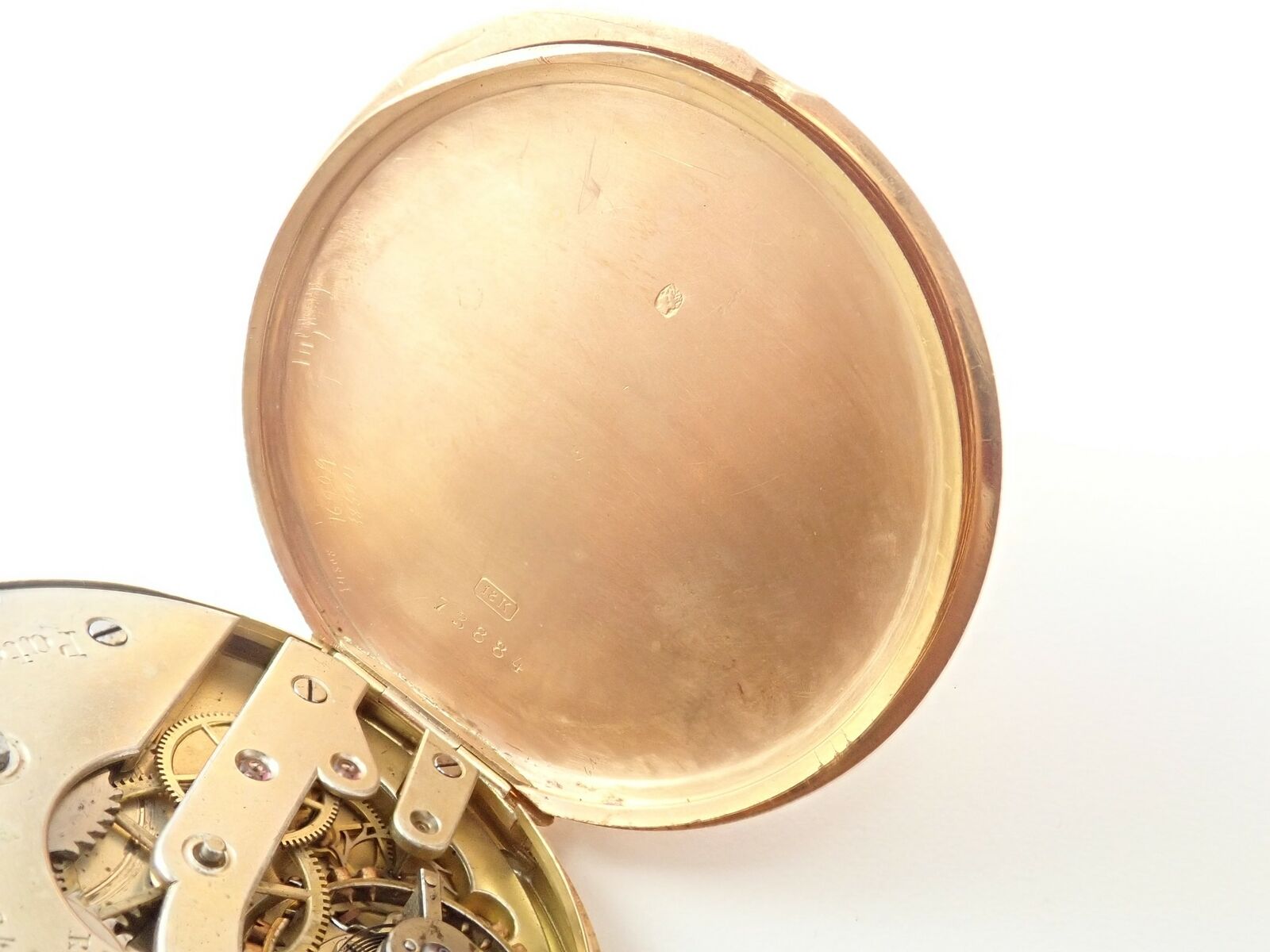 Vintage Patek Philippe 18k Yellow Gold Triple Signed Pocket Watch c.1890 - Antique Swiss Luxury Timepiece for Collectors & Special Occasions