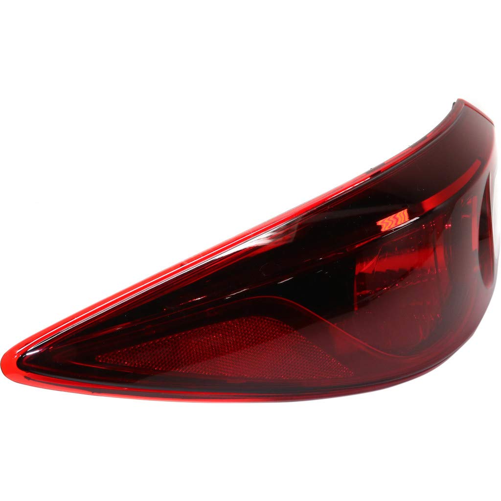 2014-2016 Mazda 3 Sedan Driver Side Outer Tail Light Assembly - DOT Certified (Part #MA2804123, BJT1-51-160A) | Replacement for Broken Lights | Perfect for Night Driving & Enhanced Vehicle Safety