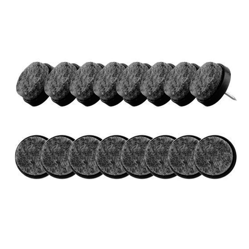32-Piece Furniture Felt Pads for Chair & Table Legs - Non-Slip Floor Protectors with Wrapped Plastic - Prevents Scratches on Hardwood Floors (Round) - Perfect for Home, Office & Restaurant Use
