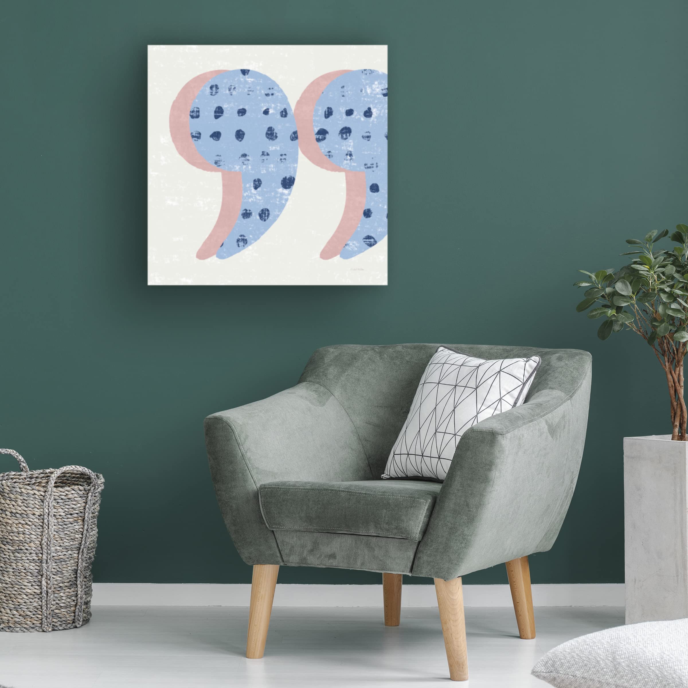 Michael Mullan 'Punctuated Uare V Bright' Canvas Art Print - Modern Abstract Wall Decor for Living Room, Bedroom & Office | Trademark Fine Art Collection
