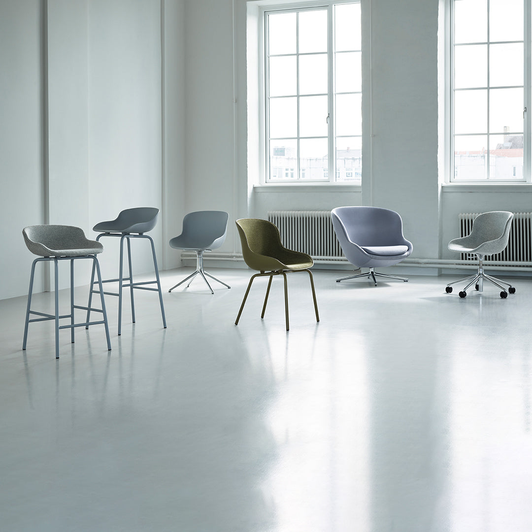 Modern Hyg Lounge Chair with Low Swivel Base - Comfortable Recliner for Living Room, Bedroom, or Office Relaxation