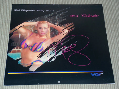 1994 WCW Missy Hyatt Collectible Wrestling Calendar - Vintage WCW Memorabilia for Wrestling Fans & Collectors - Perfect for Man Cave, Office Decor, or Gift for Wrestling Enthusiasts