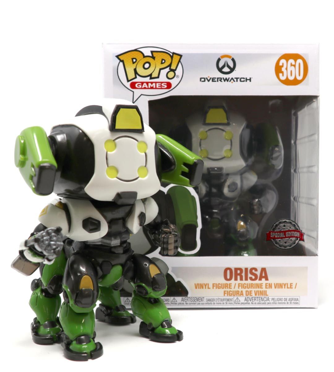Funko Pop Oversized Orisa OR 15 Skin - Overwatch Collectible Figure | Perfect for Gaming Room Decor & Overwatch Fan Gifts