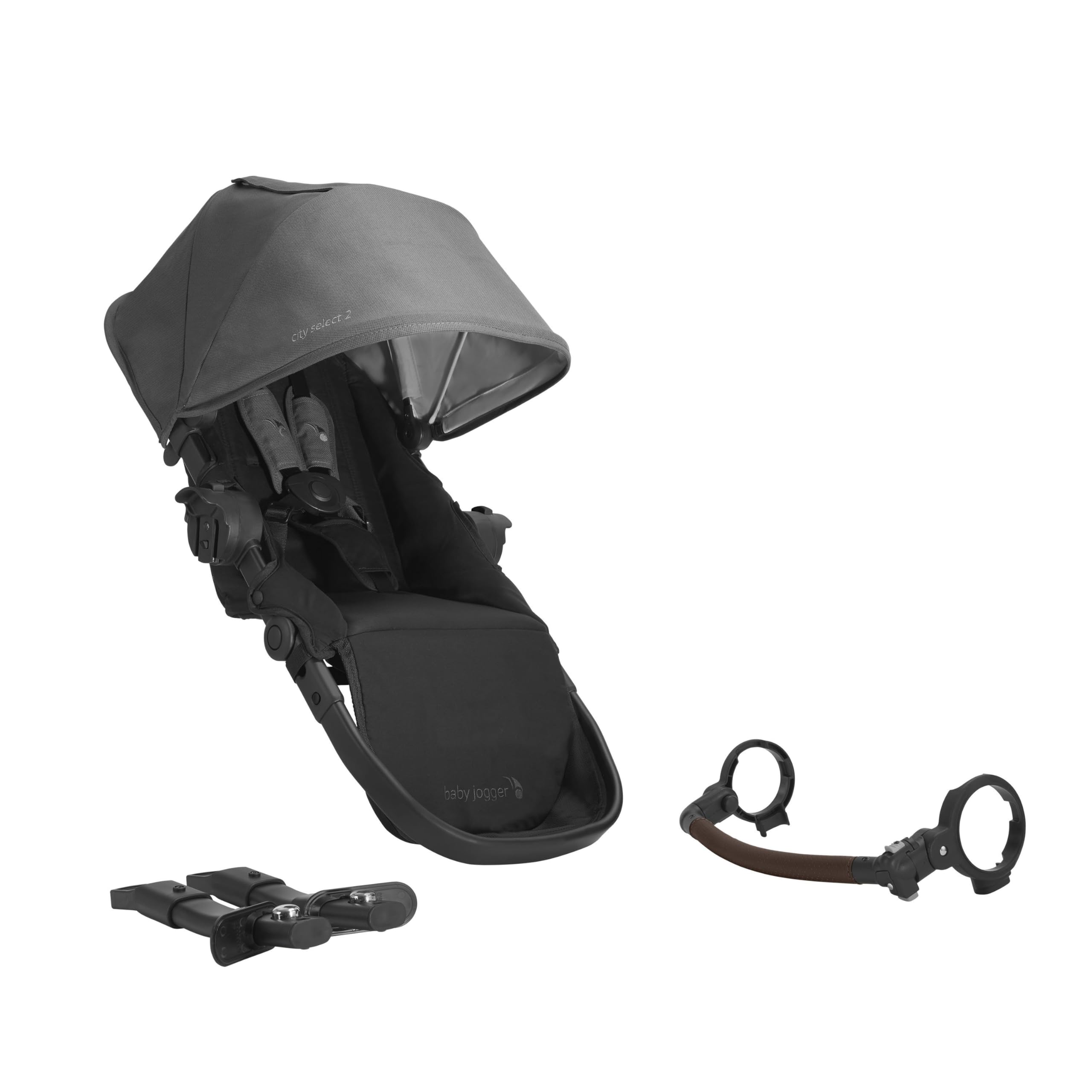 Baby Jogger City Select 2 Second Seat Kit - Eco-Friendly Stroller Accessory for Twins or Siblings | Lightweight & Durable Harbour Grey Design | Perfect for Urban Walking, Shopping & Family Outings