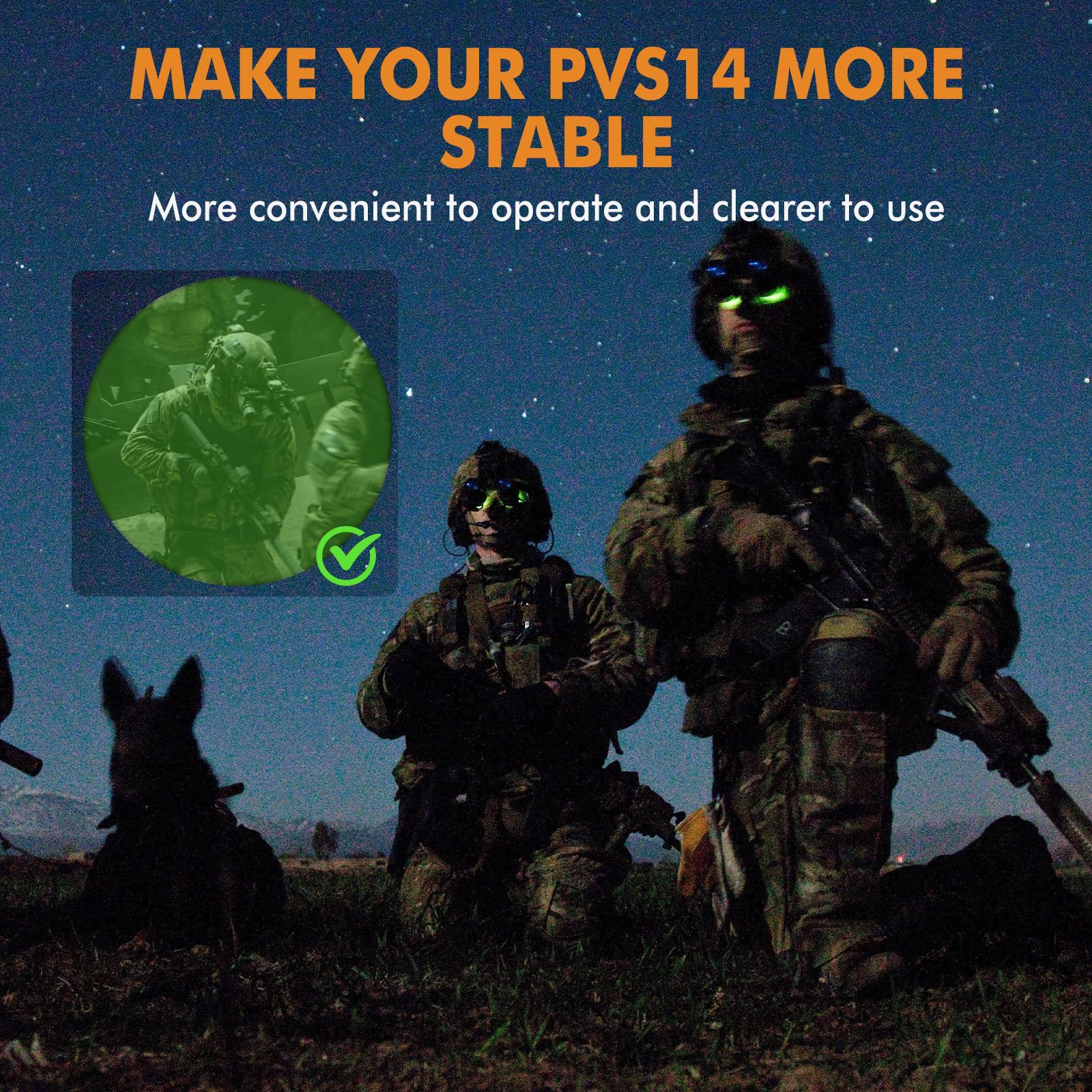 PVS 14 Night Vision J-Arm Mount - Aluminum Alloy NVG Adapter for Rhino Mount | Compatible with All PVS14 Models | Tactical Gear for Military, Hunting & Night Operations (Black)