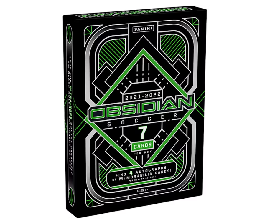 2021-2022 Panini Obsidian Soccer Hobby Box - Premium Trading Cards Collection for Soccer Fans & Collectors - Perfect for Gifts, Investments, and Game Day Excitement
