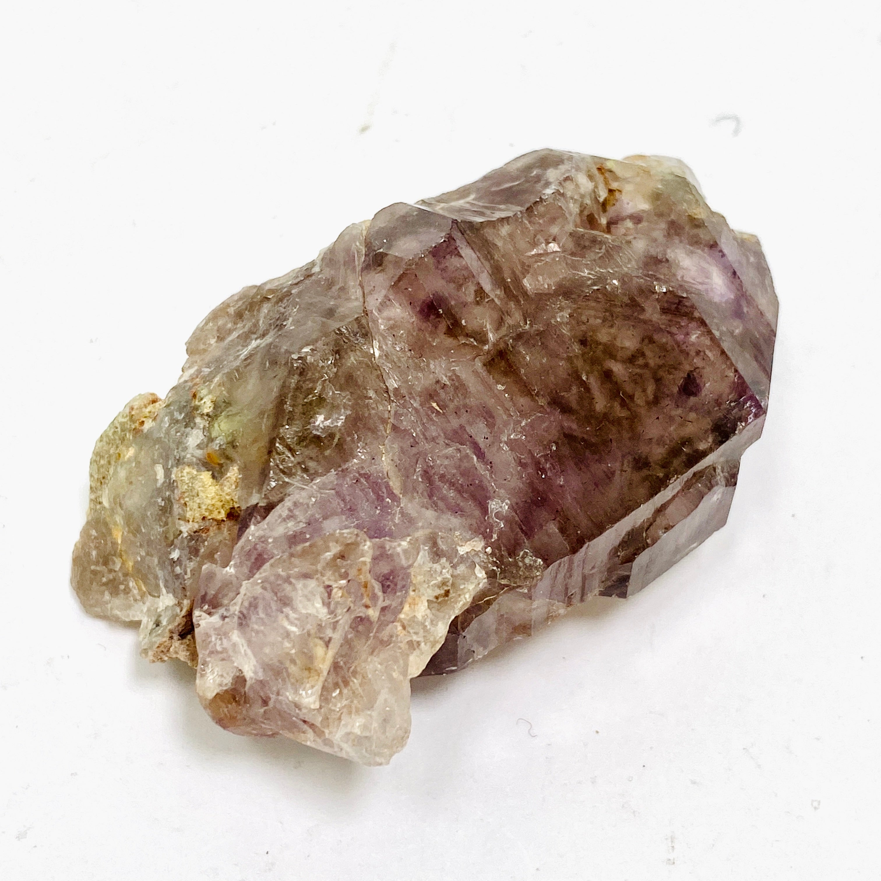 Natural Smokey Amethyst Elestial Crystal with Unique Inclusions - Similar to Super Seven & Brandberg (CR3732) - Perfect for Meditation, Energy Healing & Crystal Collection
