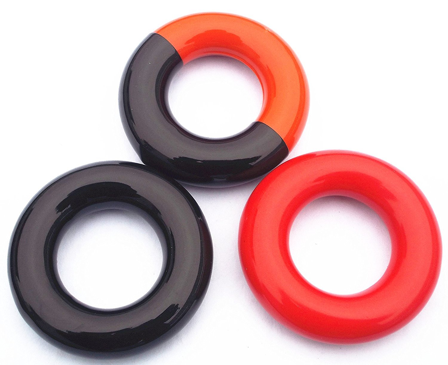 Golf Swing Weight Donut Training Aid - Red & Black Practice Ring for Improved Swing Mechanics | Perfect for Driving Range & Backyard Drills