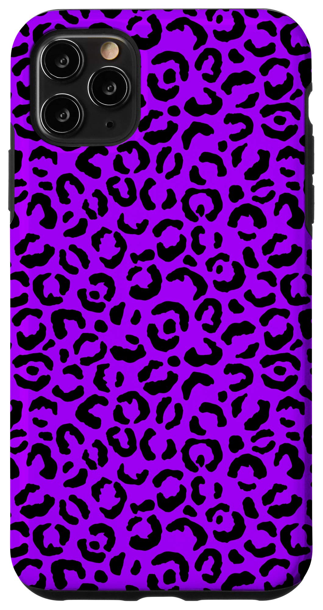 Trendy Purple Leopard Print iPhone 11 Pro Max Case - Durable Slim Fit Protective Cover with Cheetah Animal Design | Perfect for Daily Use, Travel & Fashion Accessory