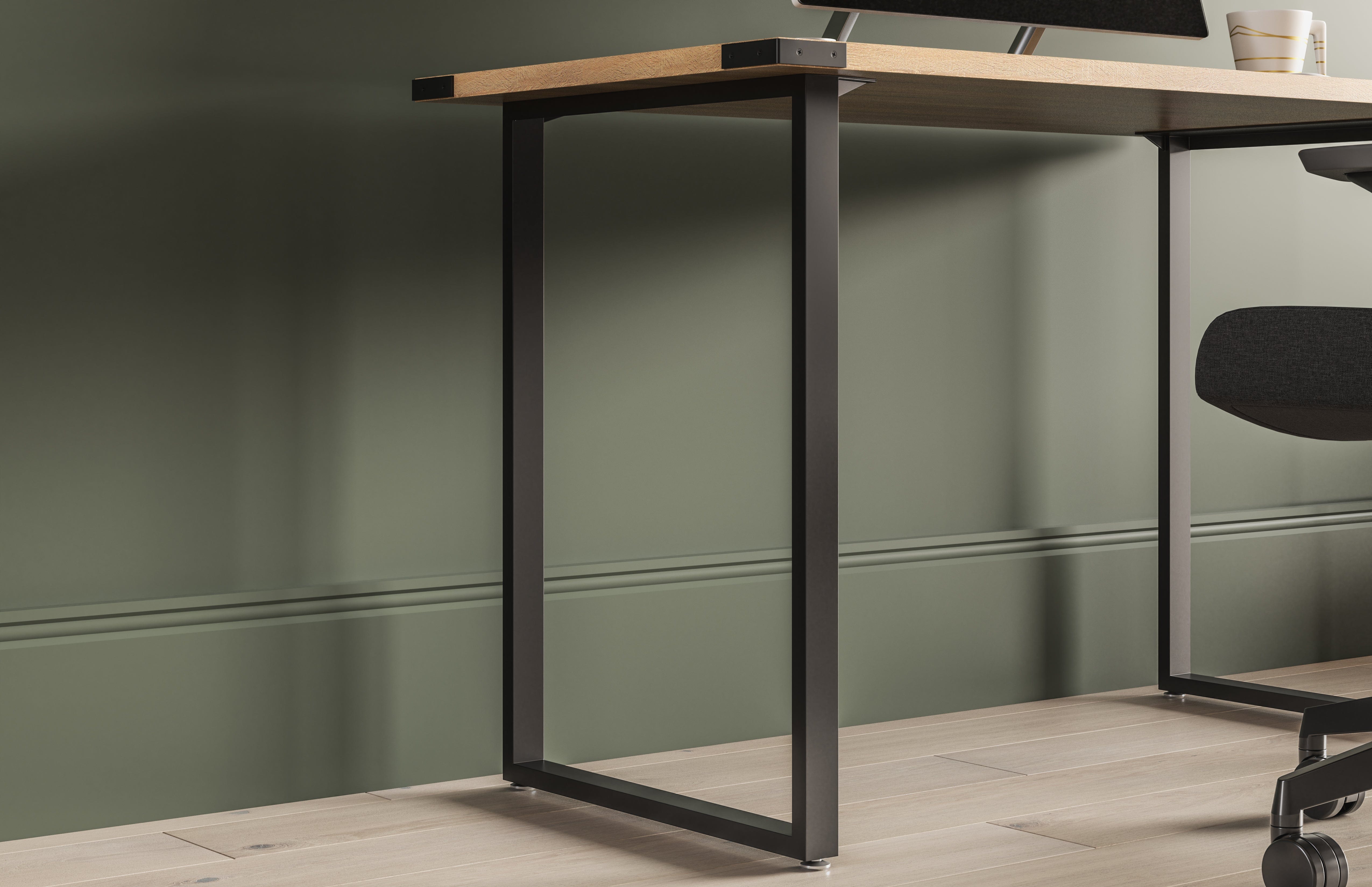Safco Mirella SOHO Table Desk 5511 - Modern Home Office Desk for Small Spaces | Perfect for Remote Work, Study & Writing