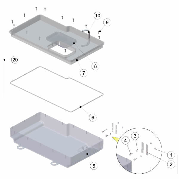 La Marzocco GS3 Complete Water Reservoir Kit - Replacement Tank for Espresso Machines | Perfect for Home Baristas & Coffee Shops