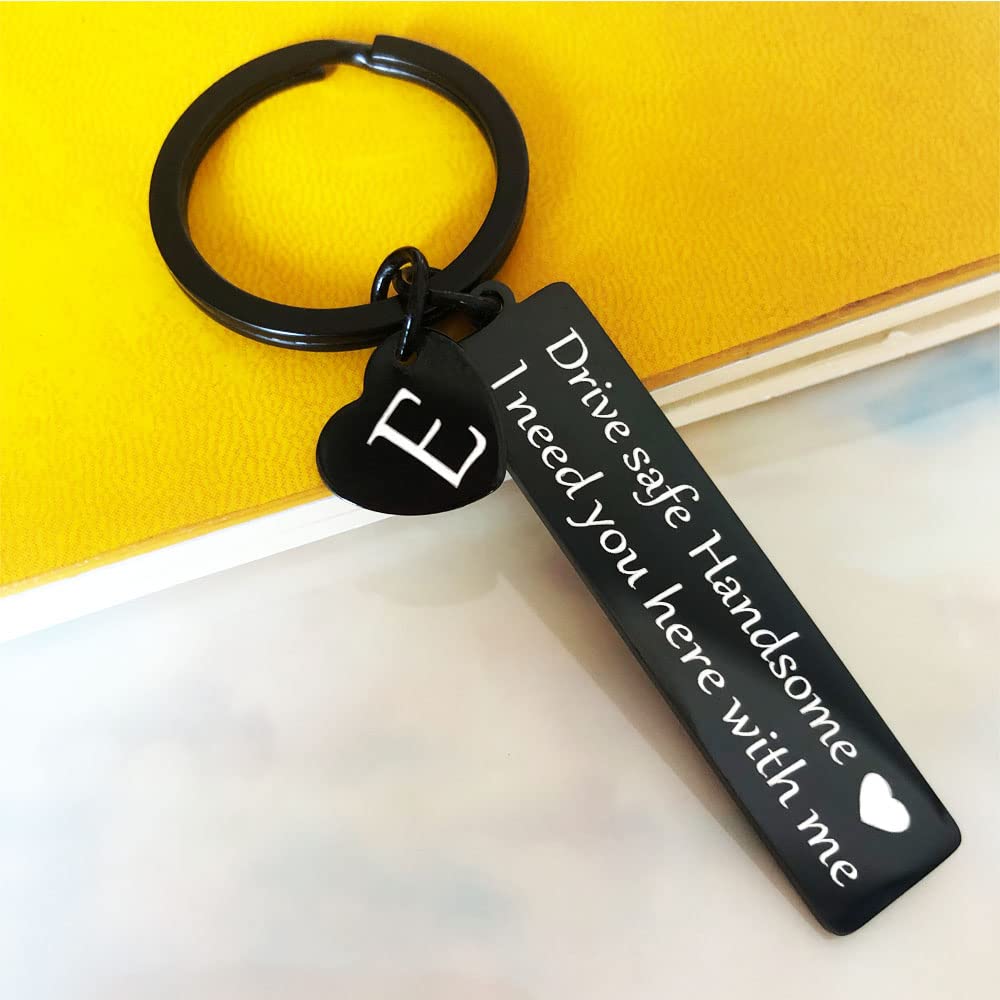 Drive Safe Keychain - Thoughtful Gift for Boyfriend, Husband, Men | Valentine's Day, Anniversary, Christmas Present | Car Safety Accessory for Daily Commute & Road Trips