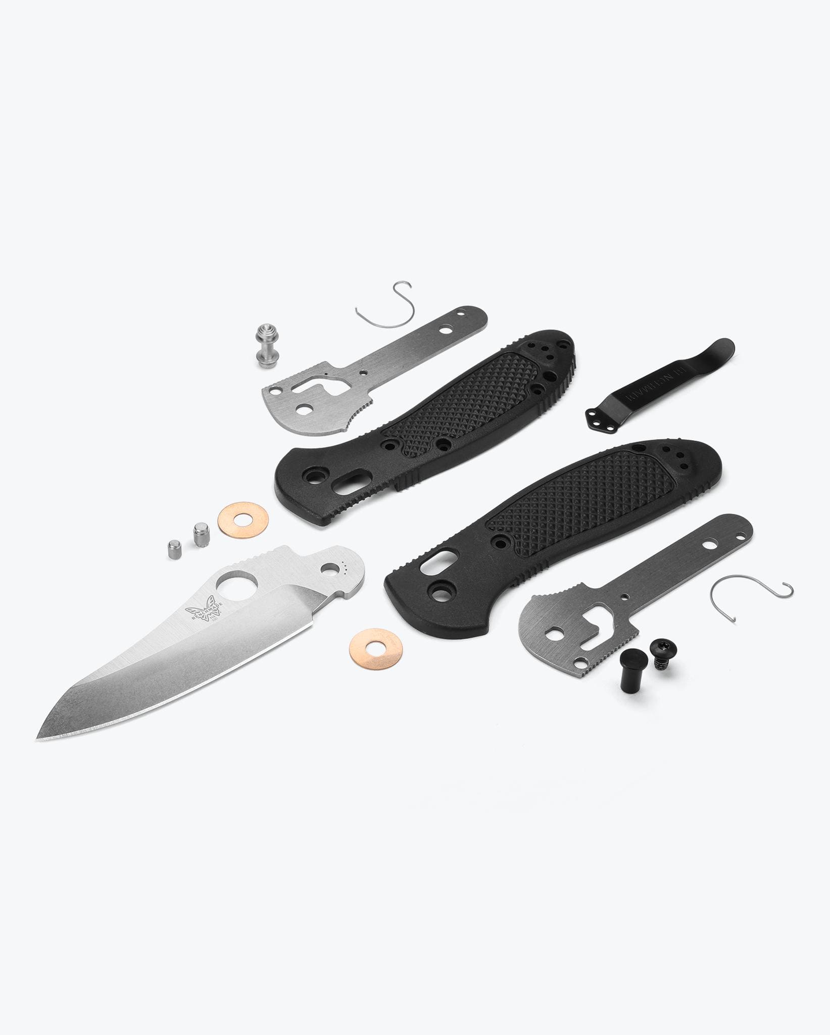 Benchmade Griptilian Folding Knife - Black Grivory Handle, Sheepsfoot Blade - EDC, Outdoor, Camping & Everyday Carry