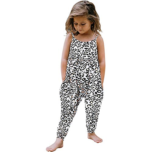 Adorable Sleeveless Backless Jumpsuit for Toddler Girls - Cute One-Piece Romper with Straps & Open Back Design | Perfect Summer Outfit for Playdates, Beach Trips & Outdoor Adventures